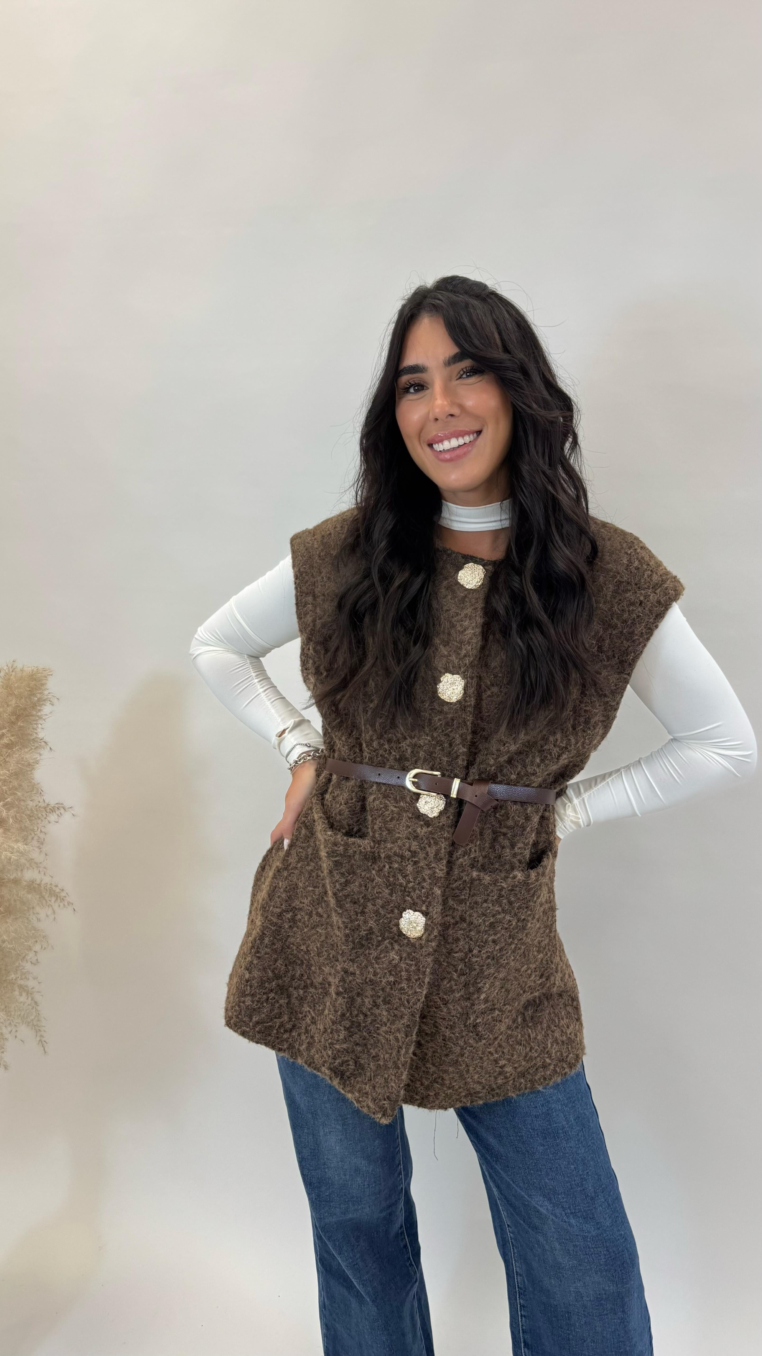 Gilet Teddy Choco