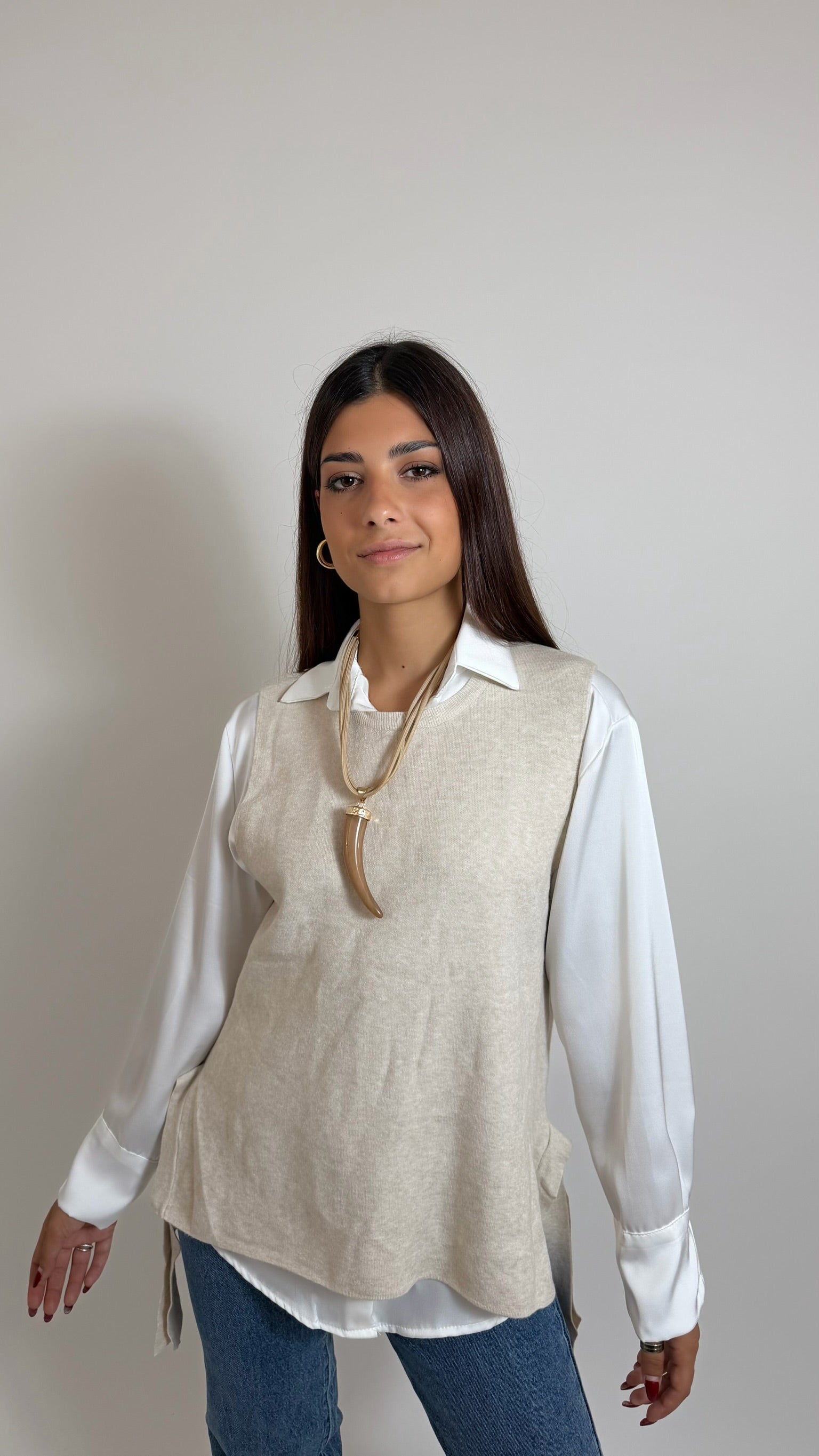 Gilet Side Bow Burro