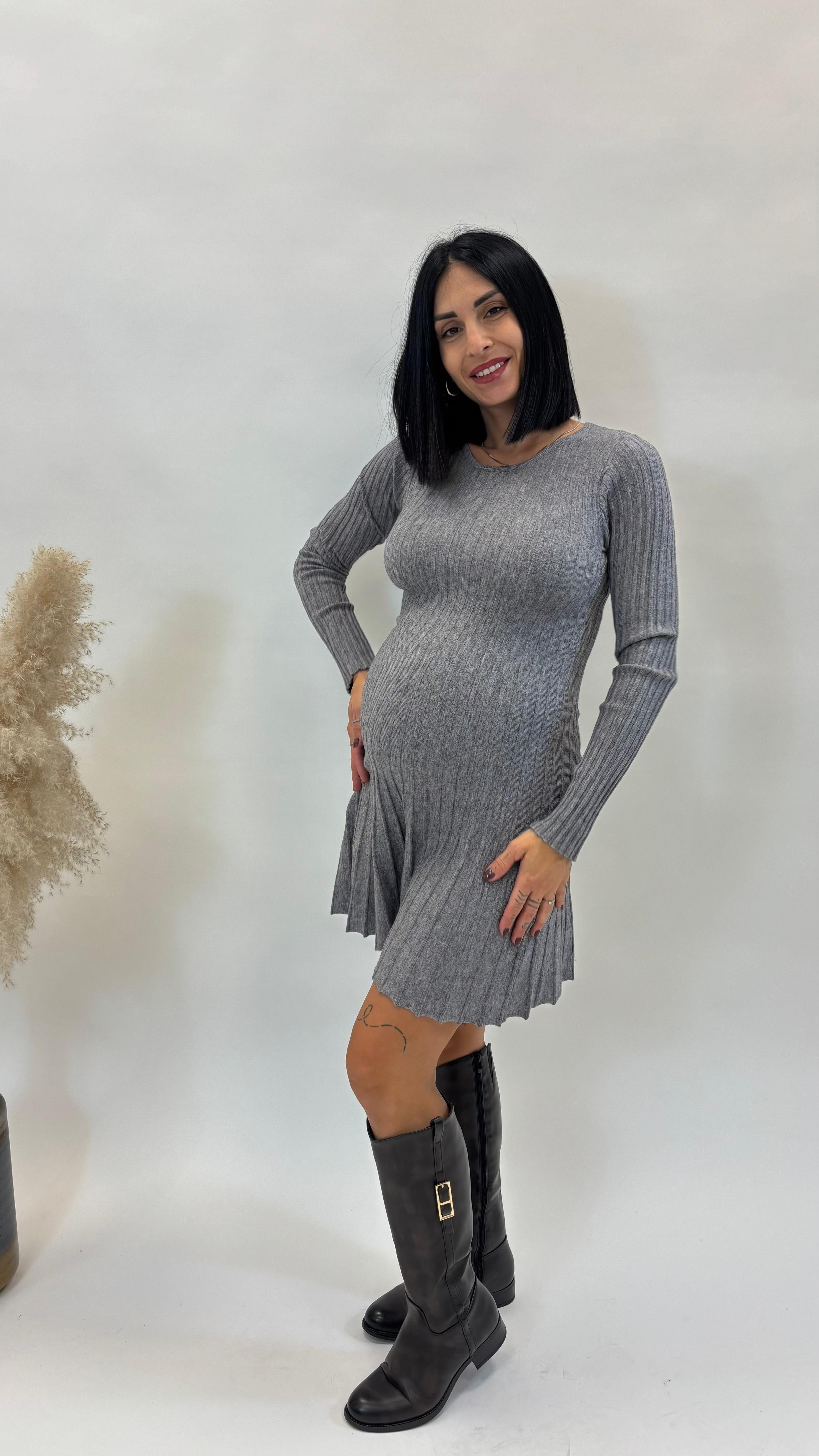 Abito Ginevra Grigio Perla