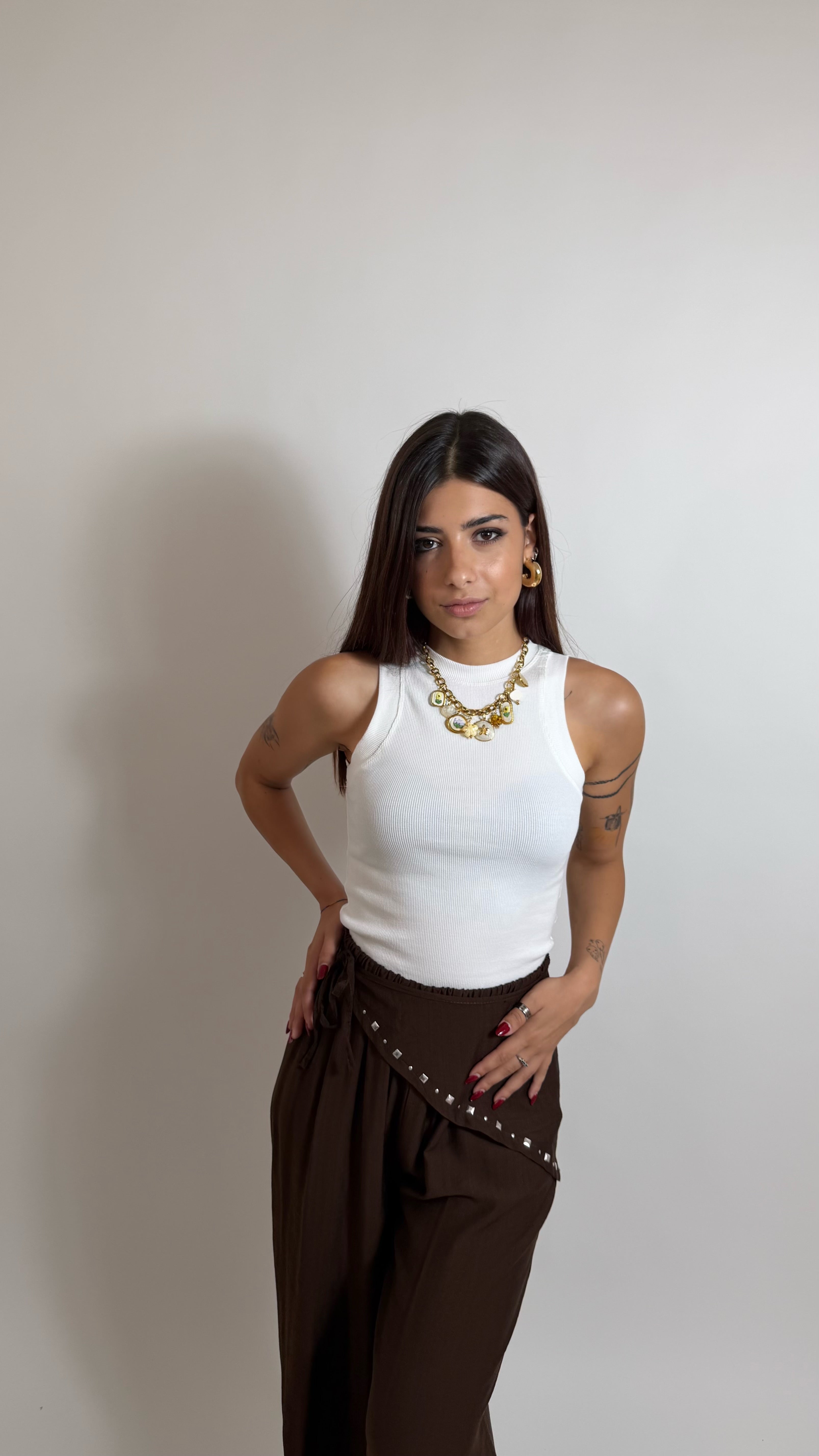 Pantalone Bandana Moka