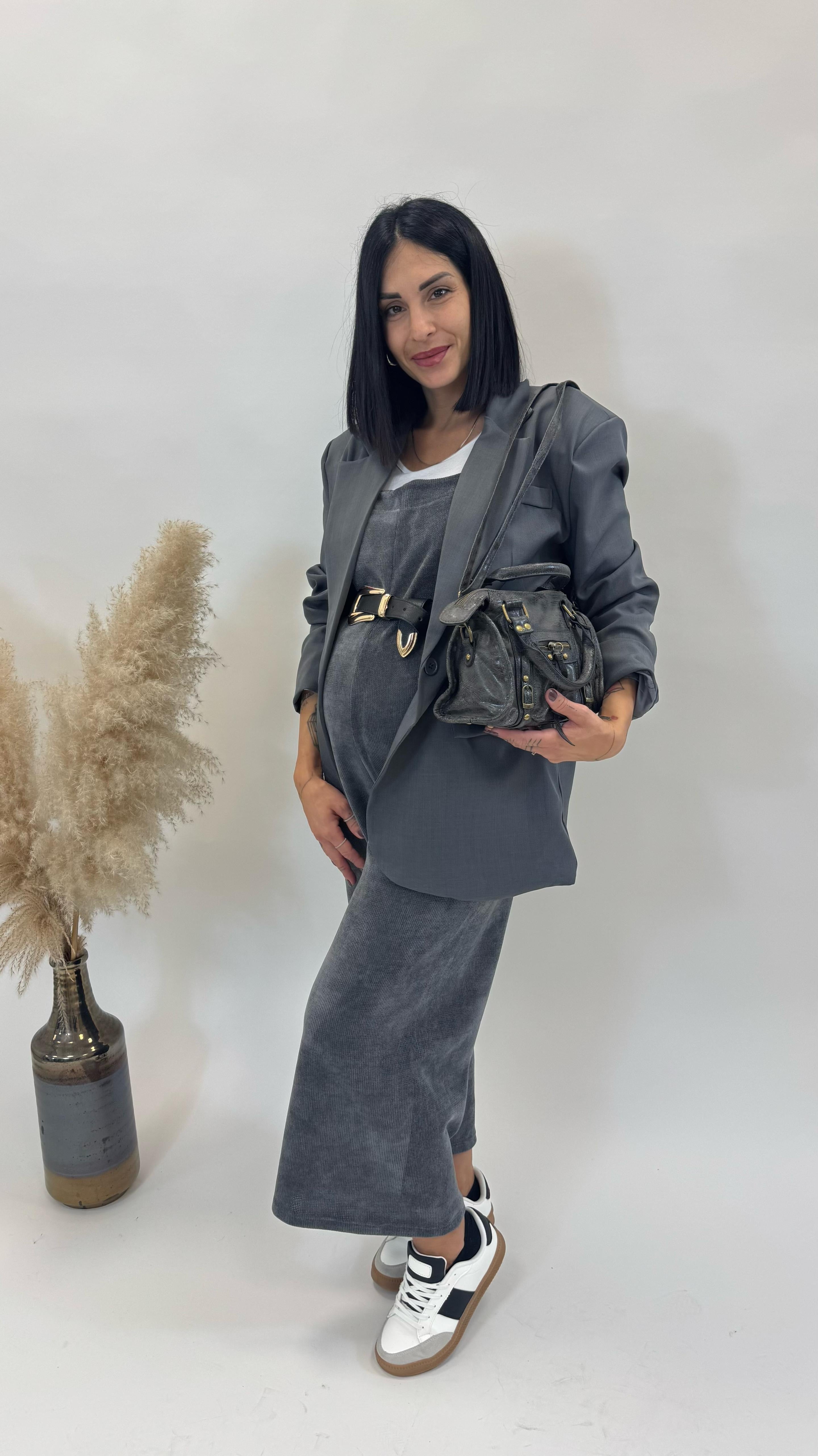Salopette Comfy Grigio Antracite