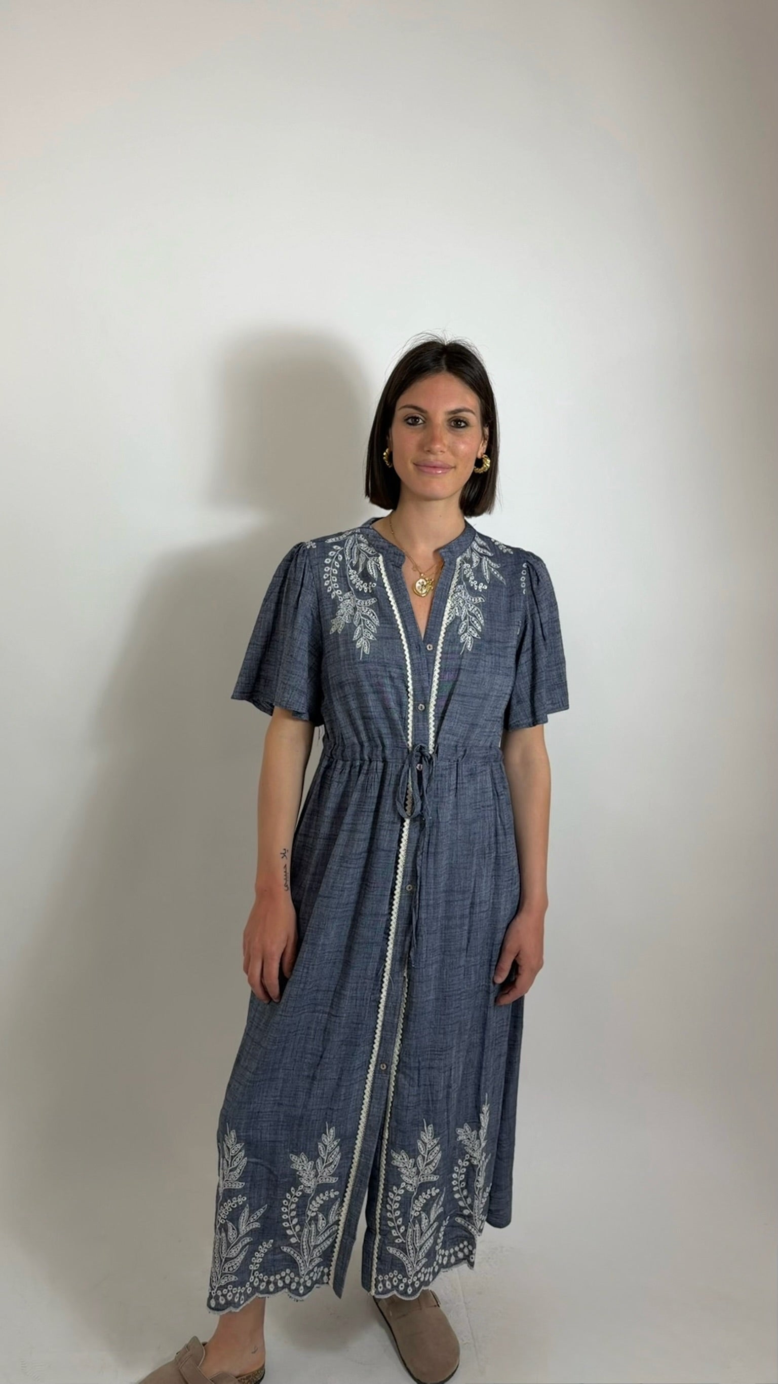 Maxi Dress Lino Denim