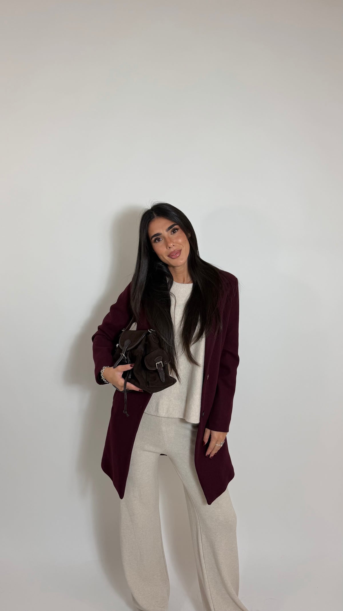 Coat Regular Fit Burgundy