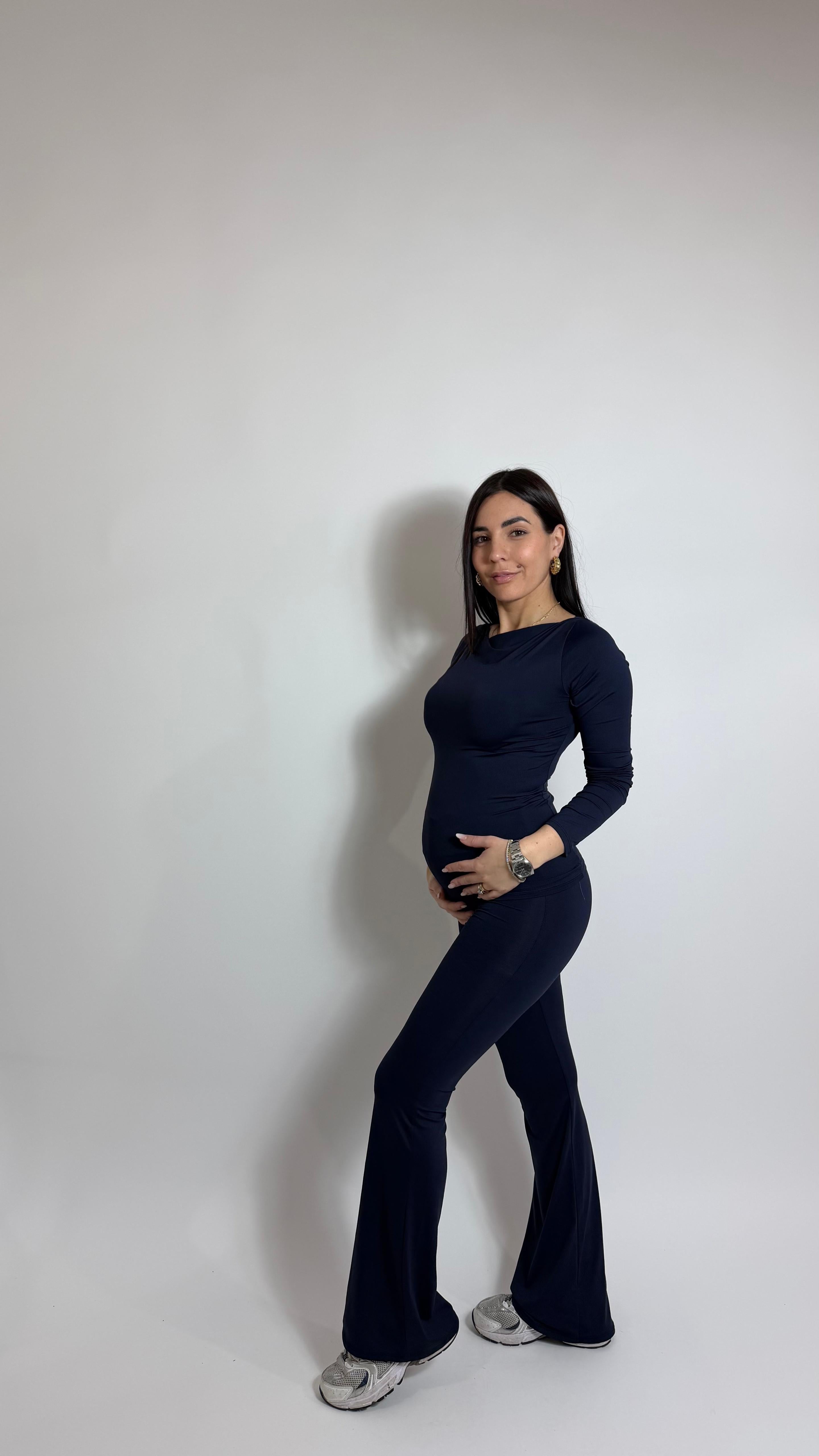 Leggins Second Skin - Flare / Blu Notte