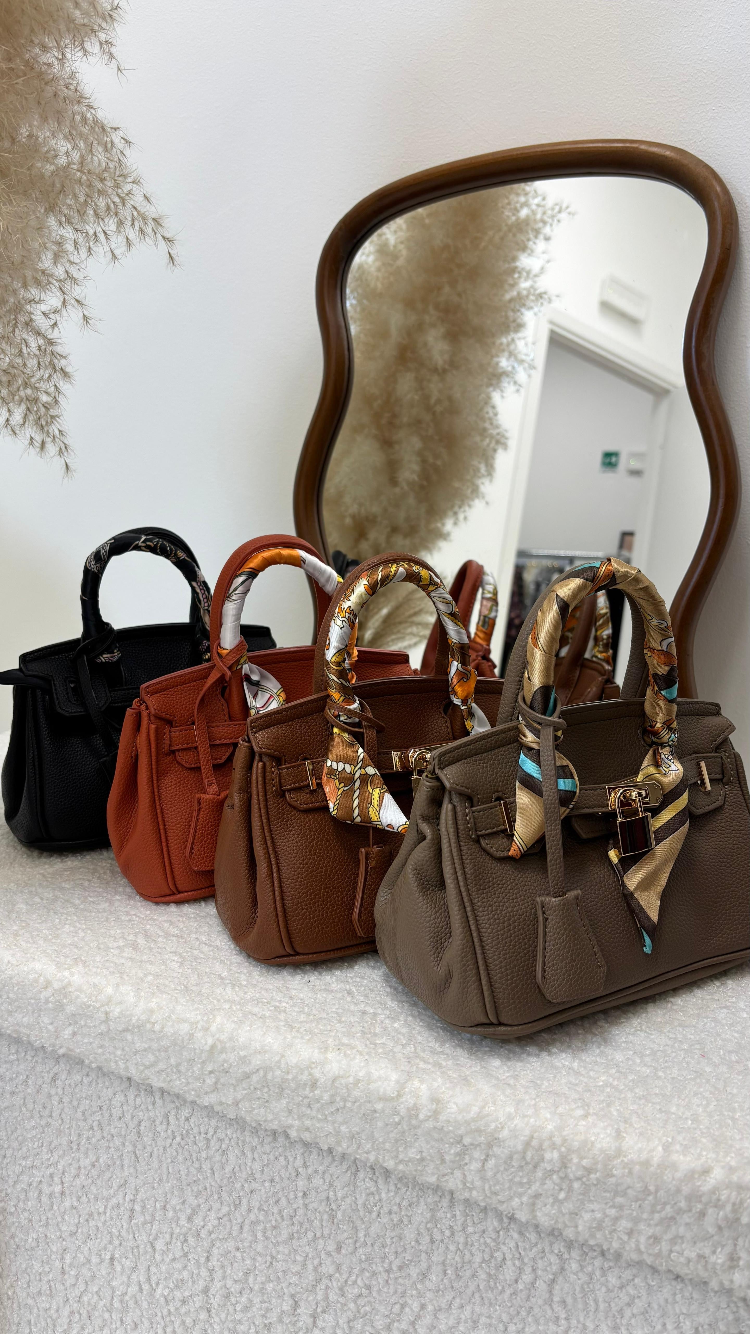 Mini Bag Kelly Foulard Nera