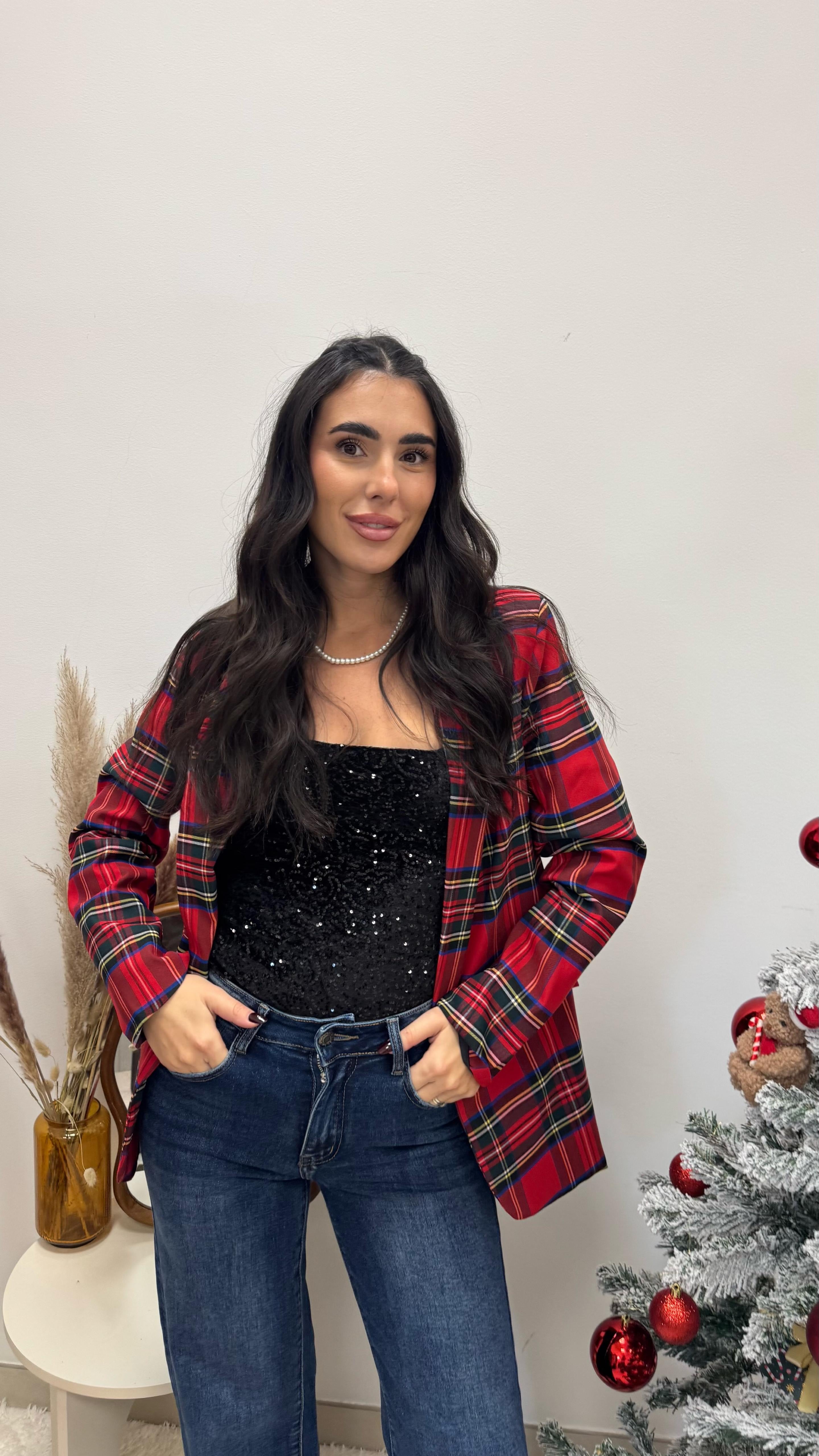 🥂Body Paillettes Velvet Nero