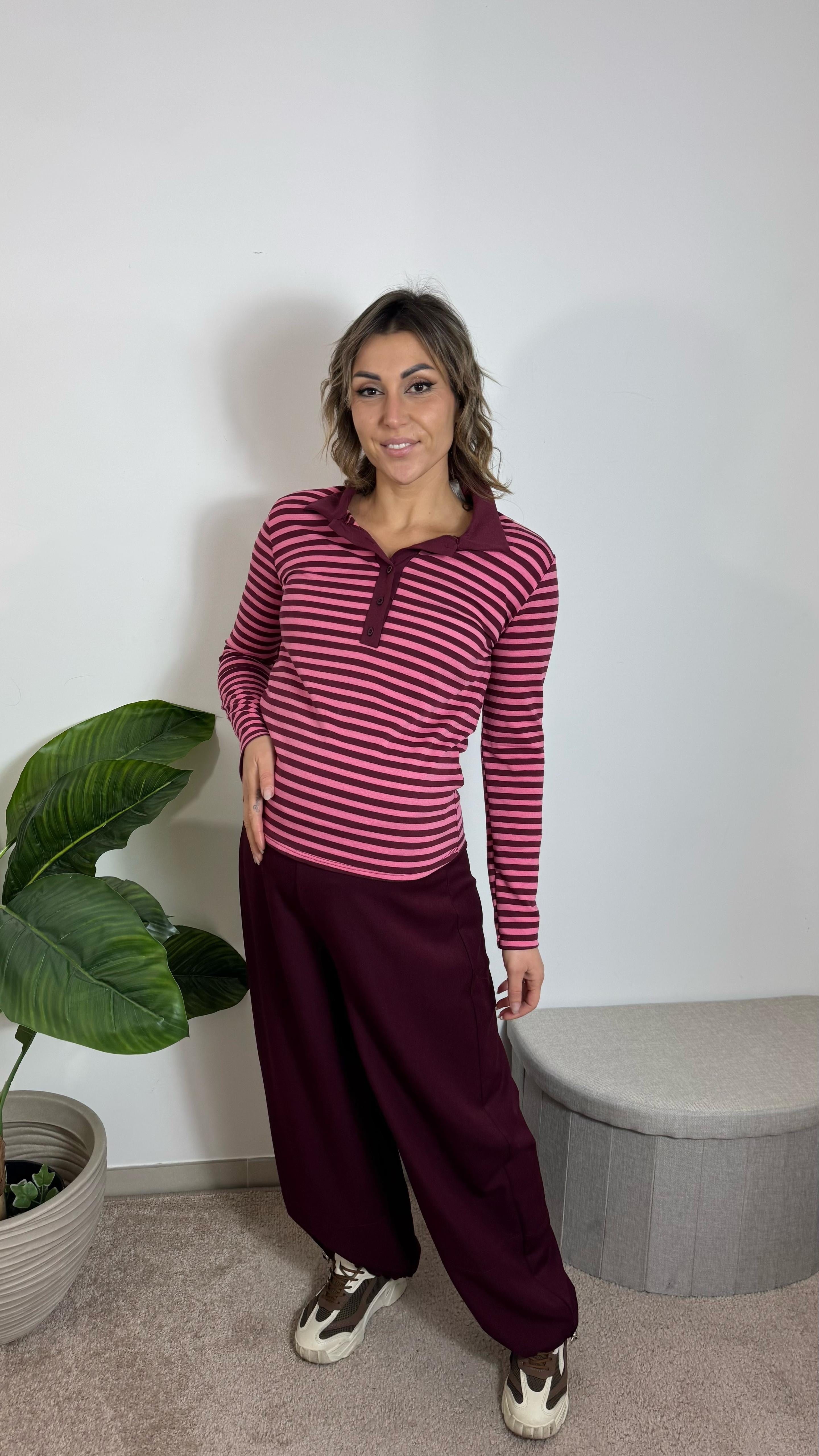 Pantalone Comfy Balloon Burgundy
