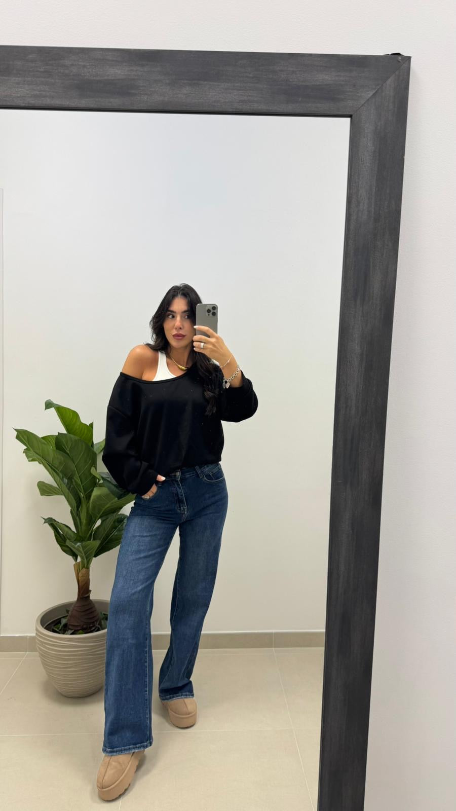 Maglia Canotta Cucita