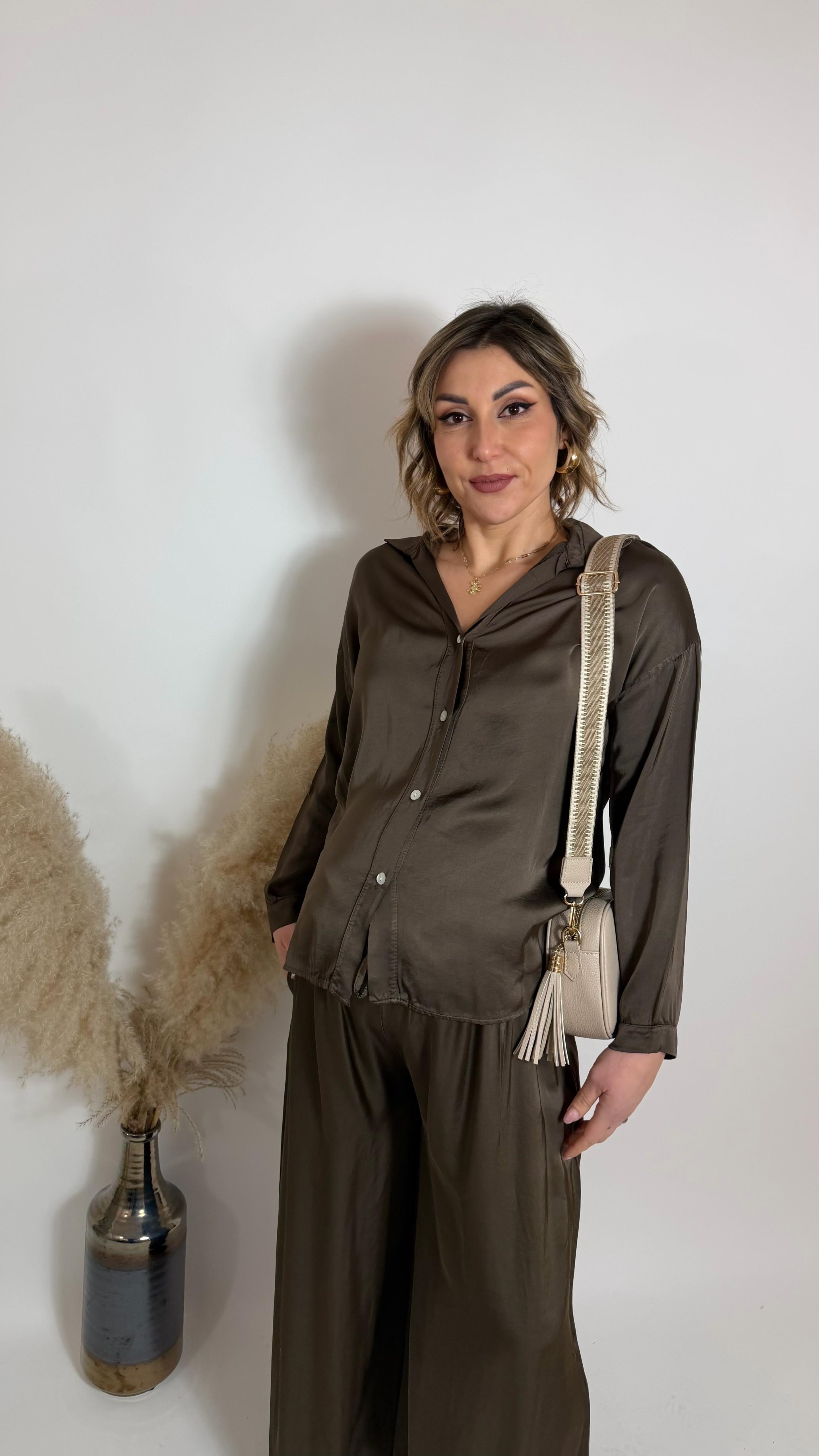 Mix & Match Set - Raso Di Viscosa - Moka