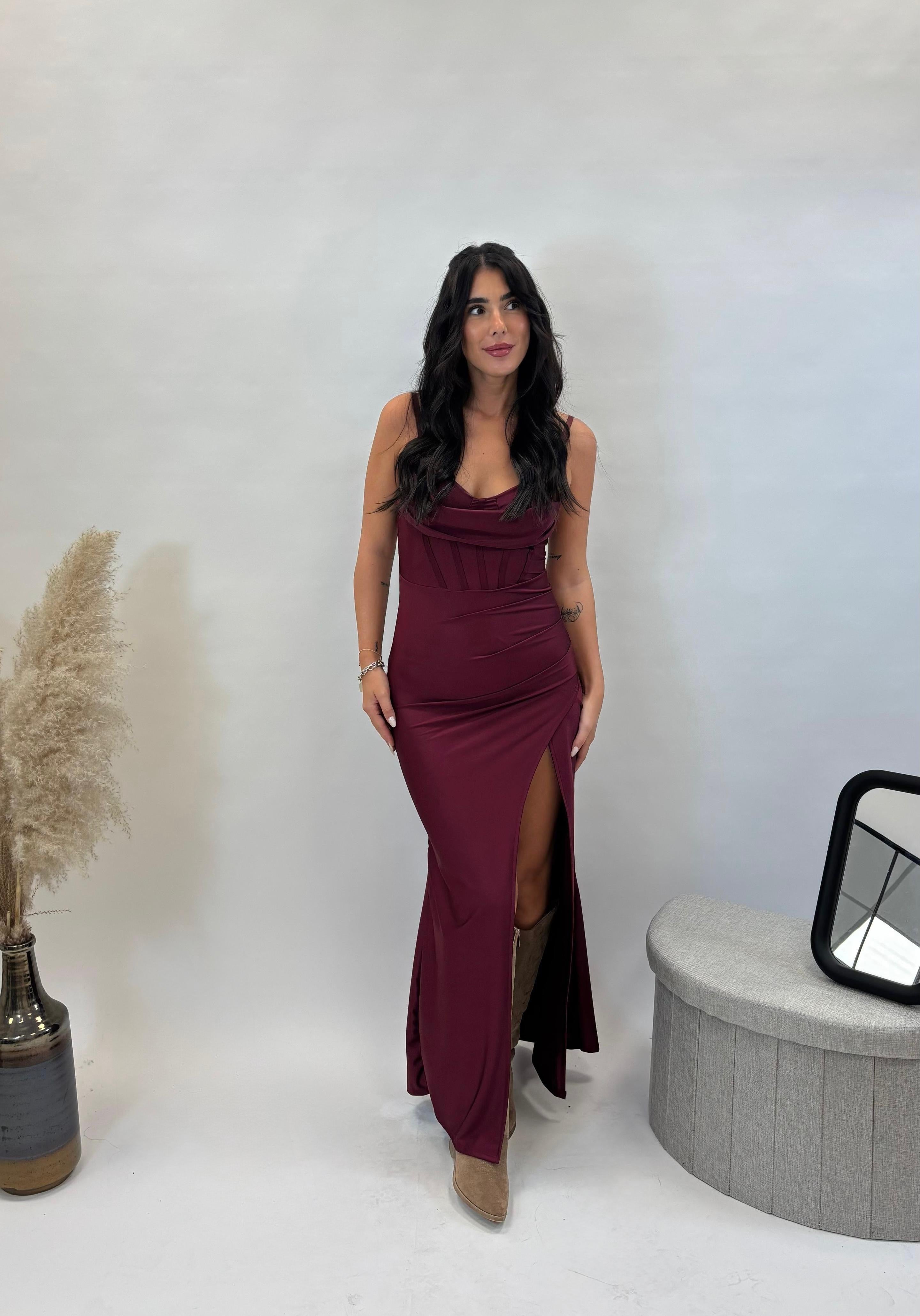 Abito Elegance Burgundy