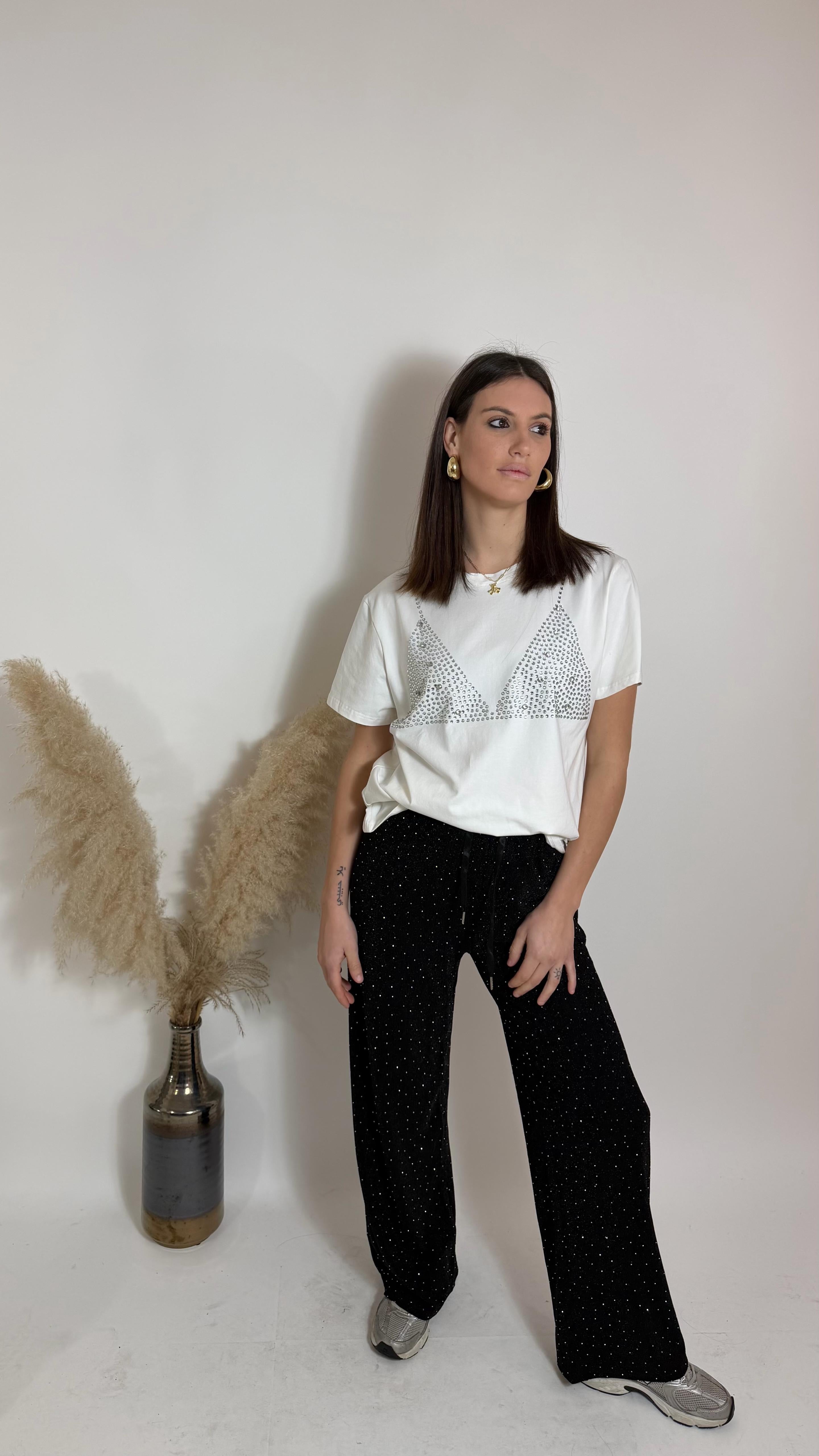 Panta palazzo Sparkle Nero