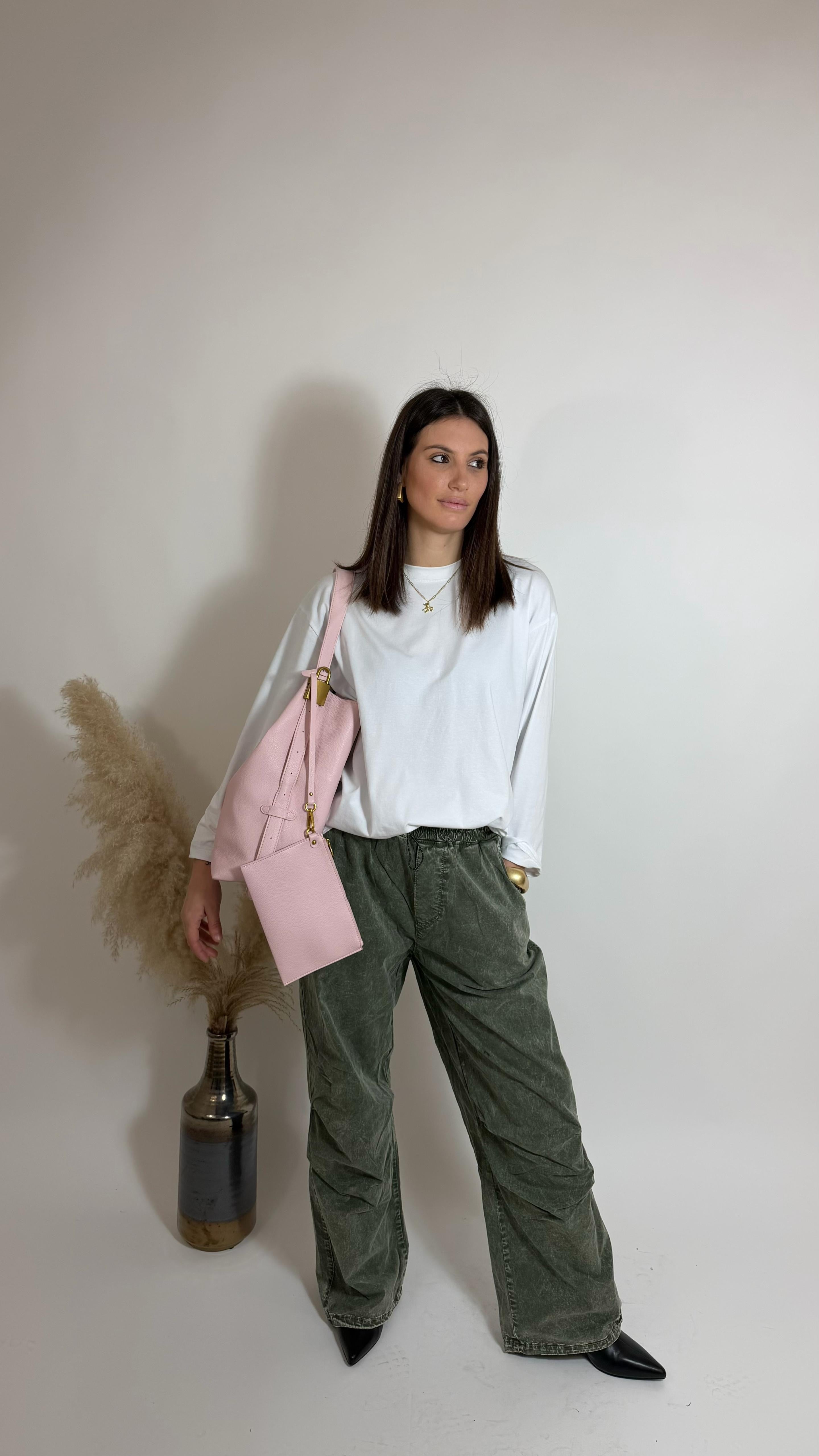 Pantalone Cargo Maltinto Verde