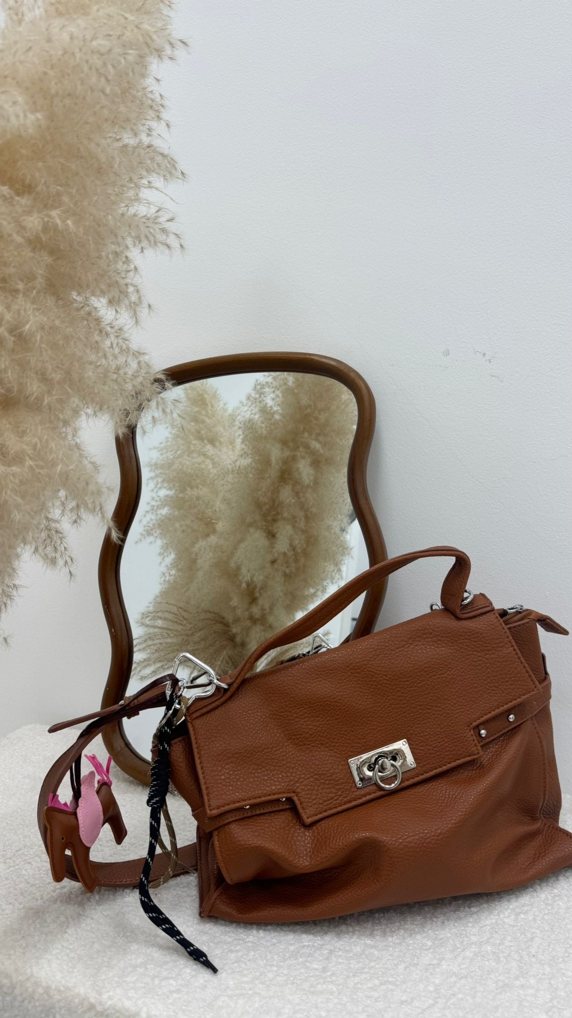 Bag Classy Twist Cuoio