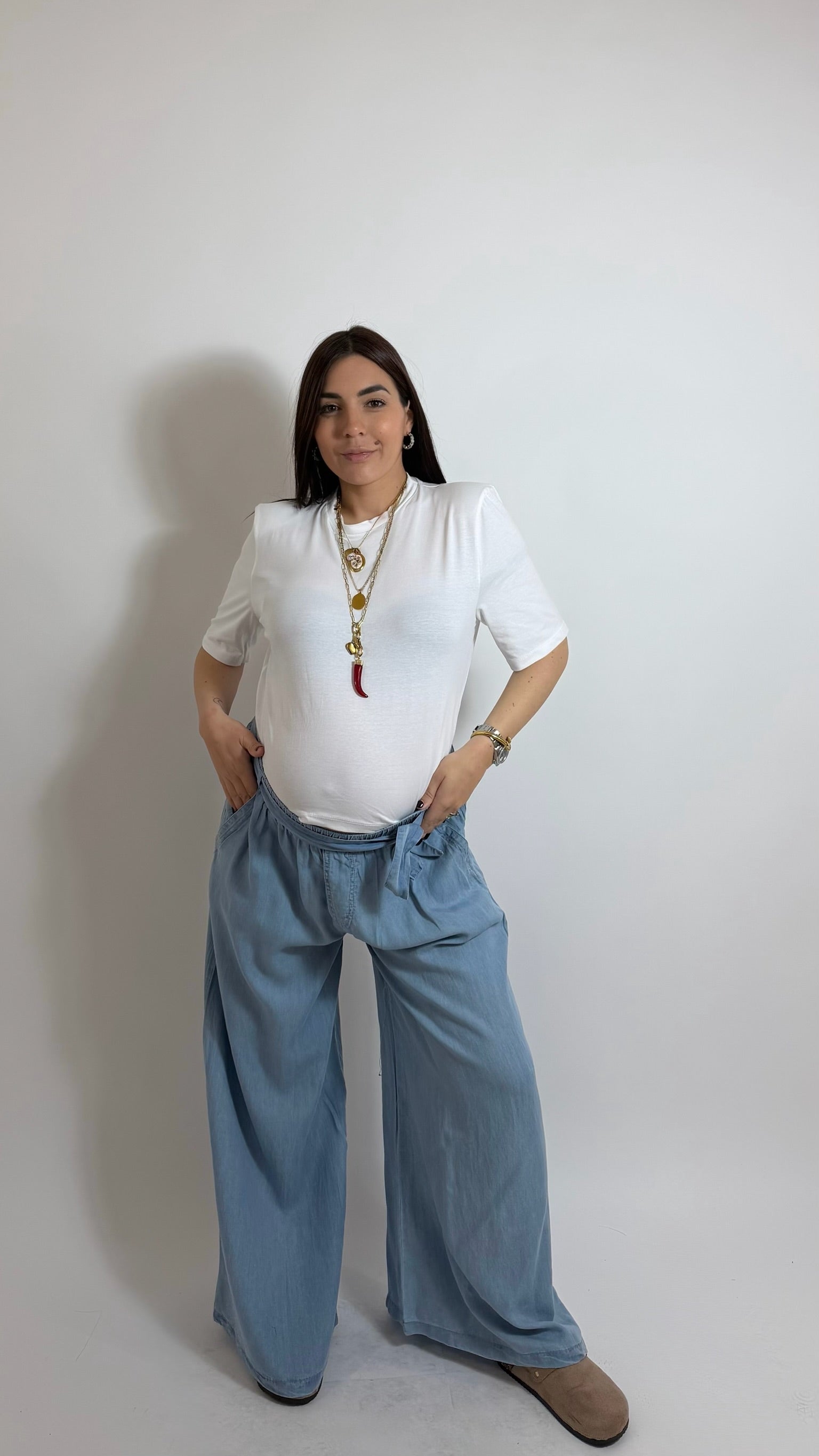 Panta Palazzo Denim ✨Omaggio