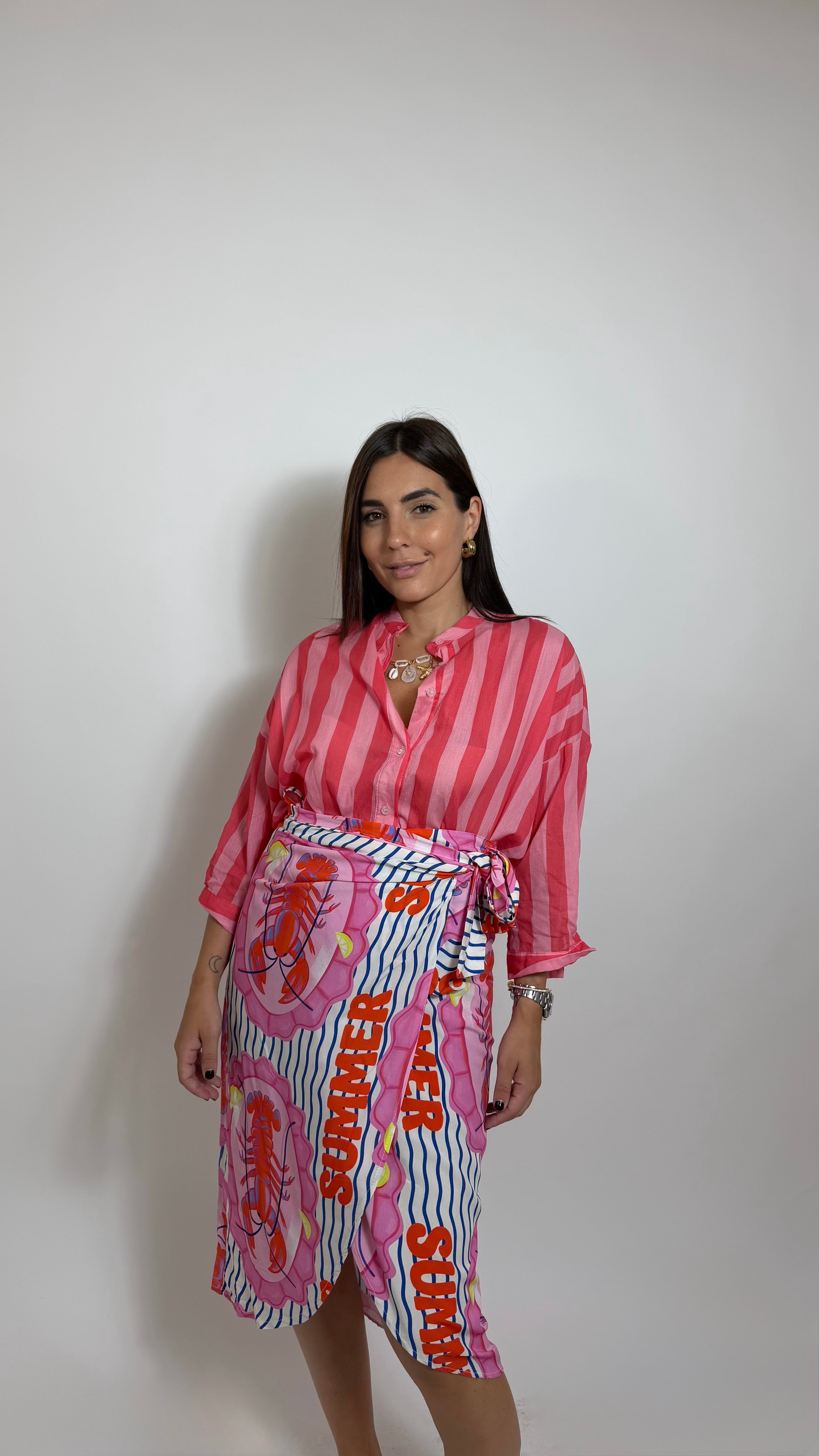 Camicia Soft Stripe Pink