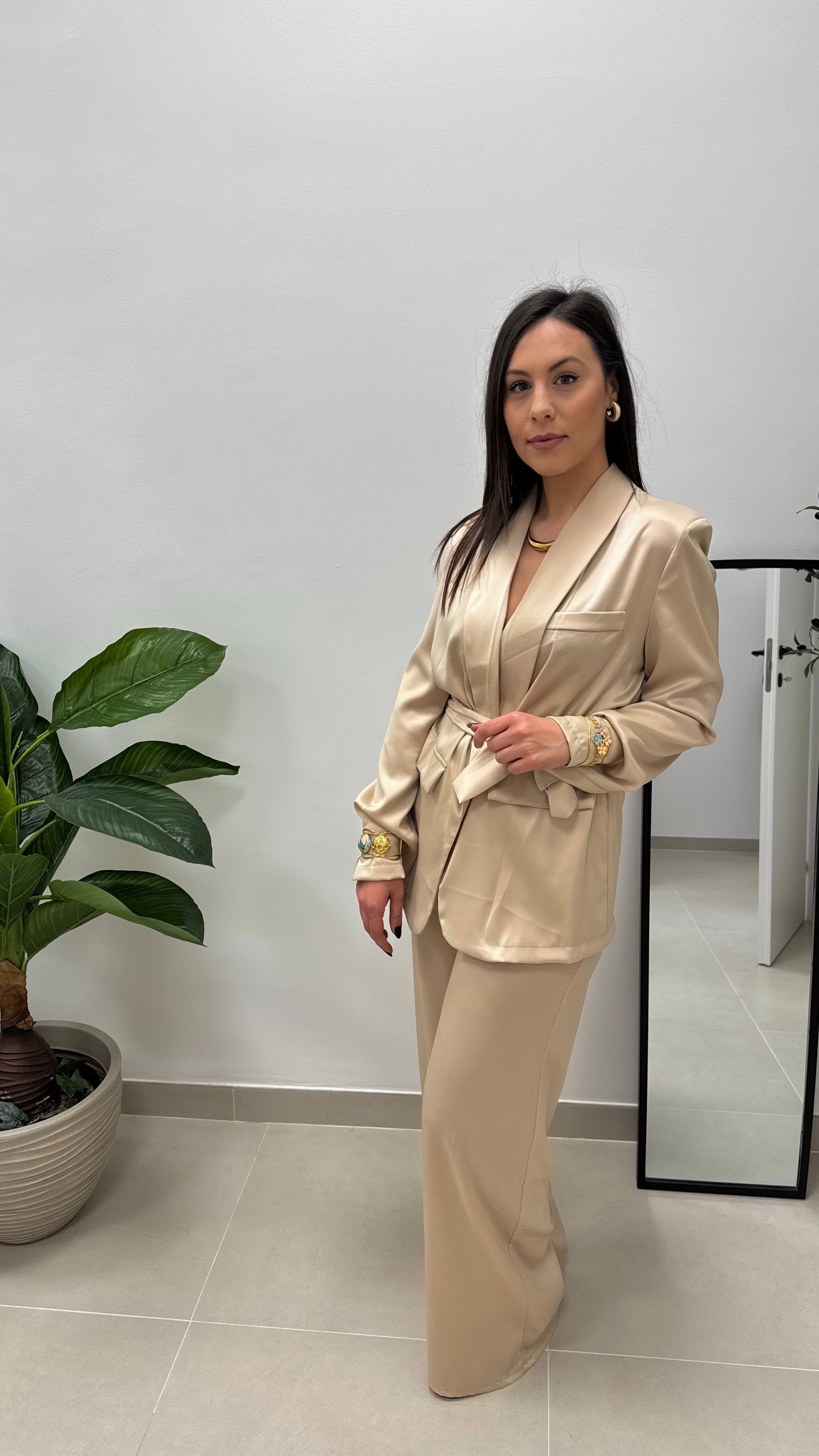 Tailleur Love Satin Gold