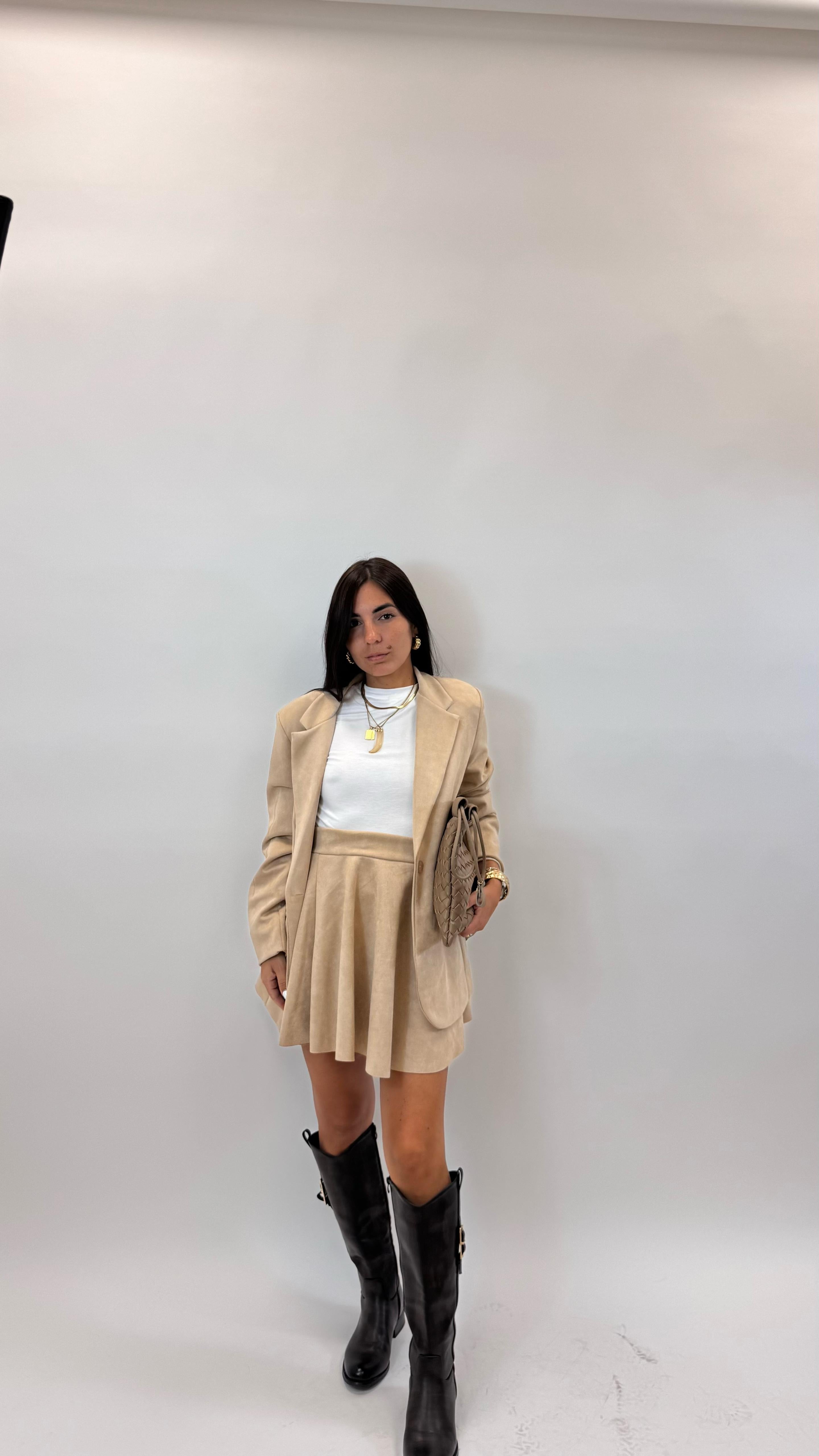 Giacca Suede Nude