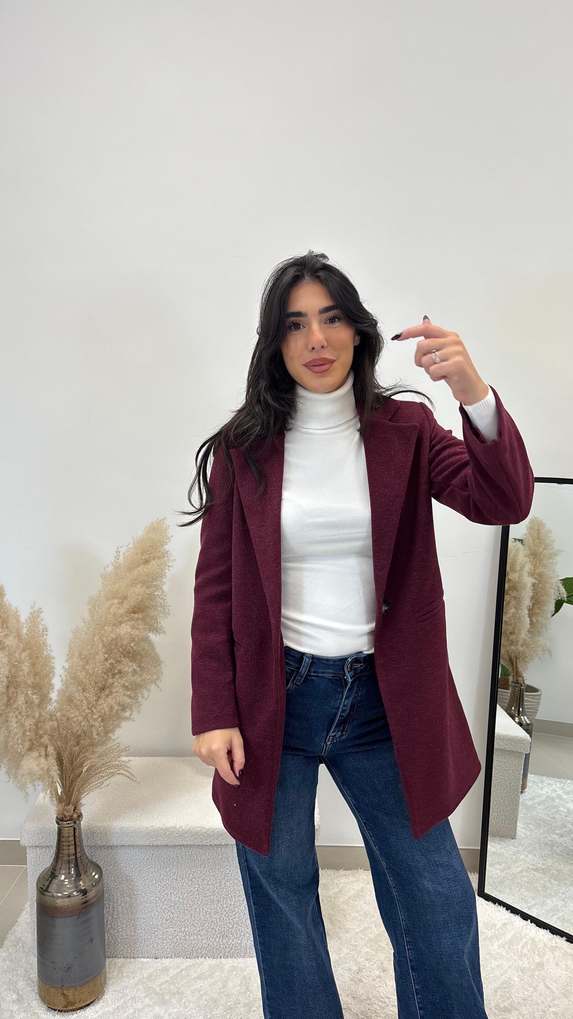 Coat Regular Fit Burgundy