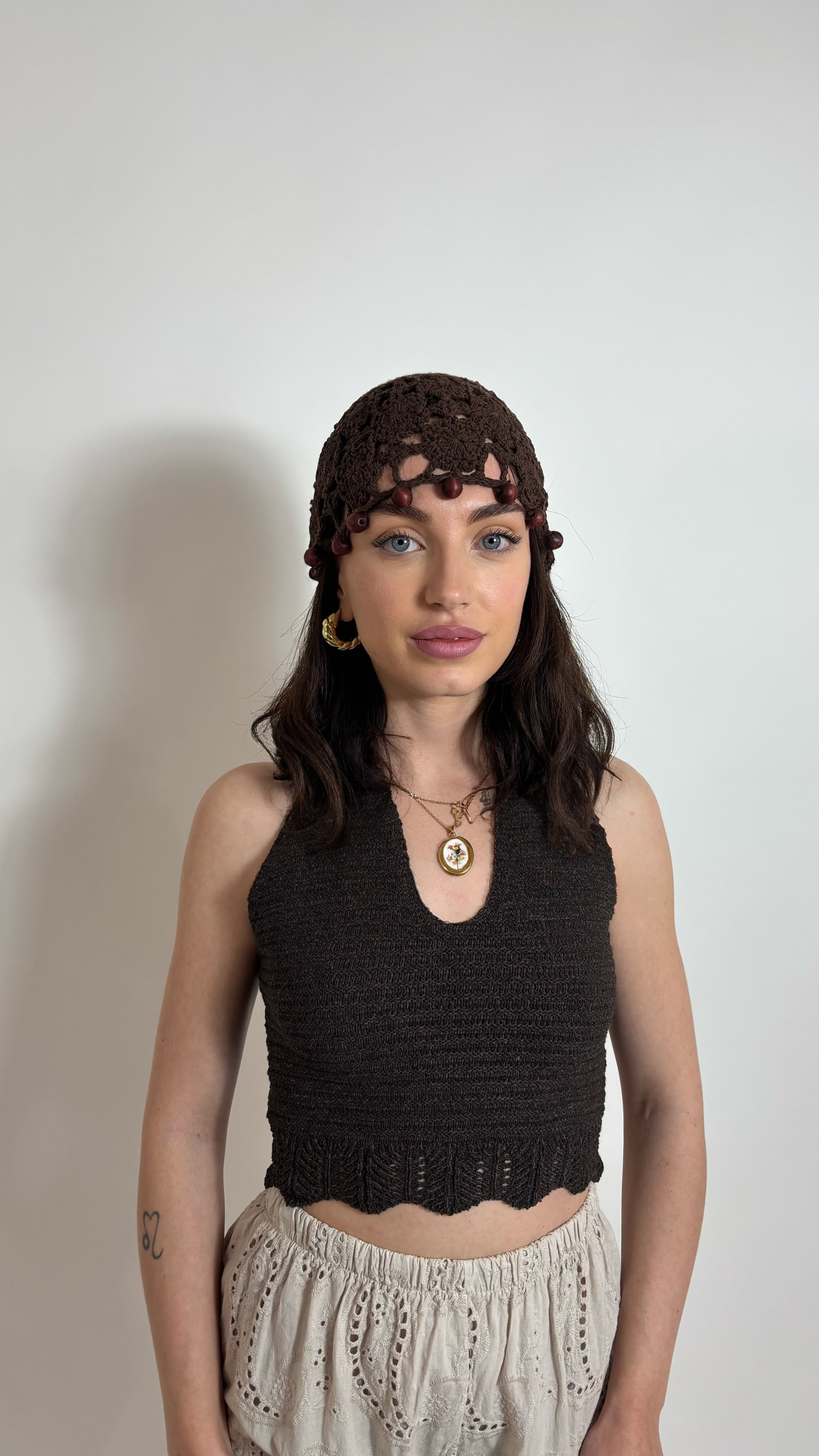 Top Crochet Positano Choco