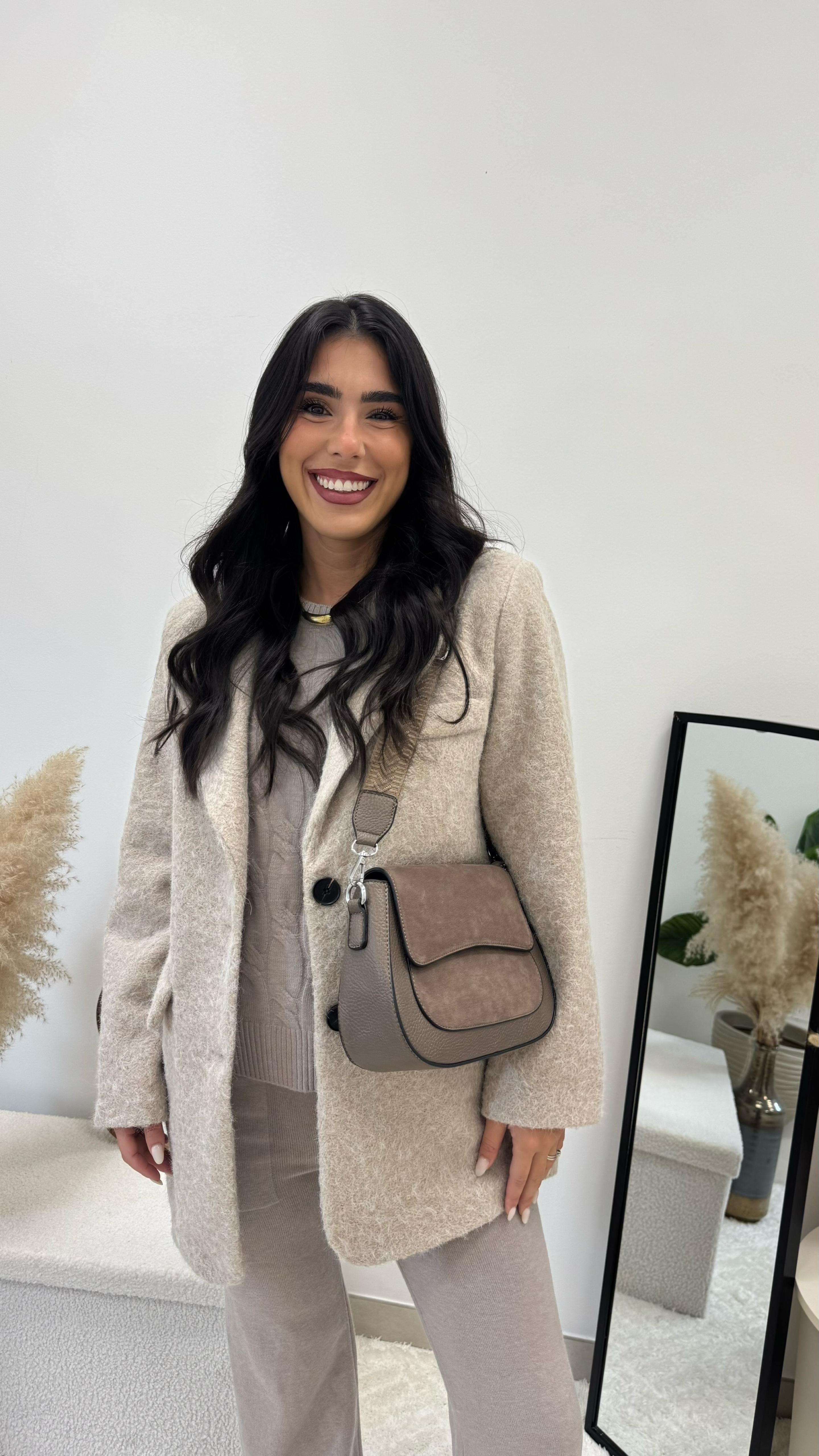 Cozy Coat Simil Teddy Burro