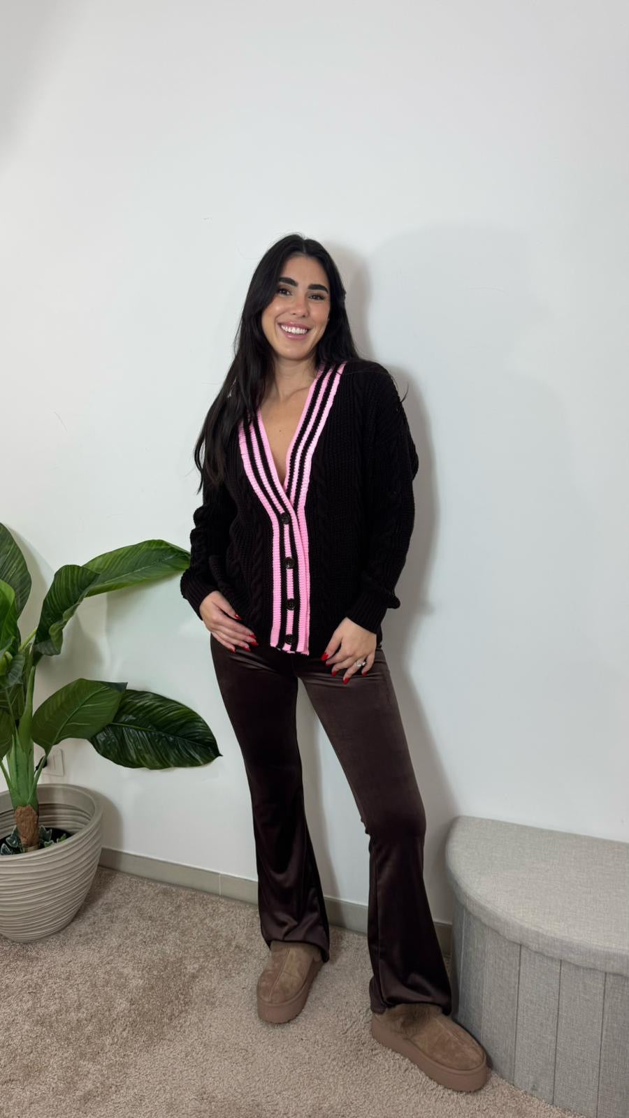 Panta Flare Velvet Choco