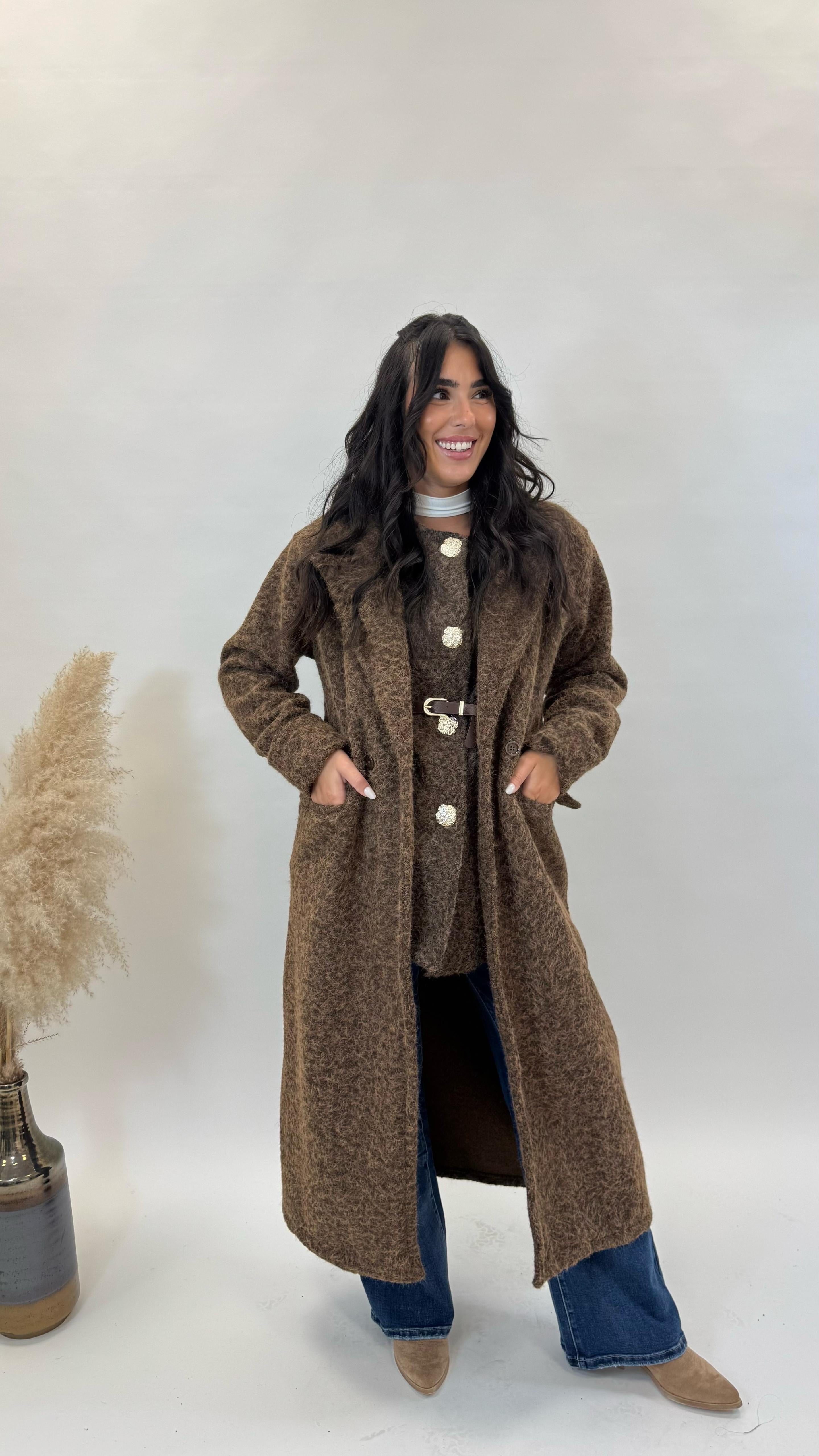 Cappotto Simil Teddy Choco