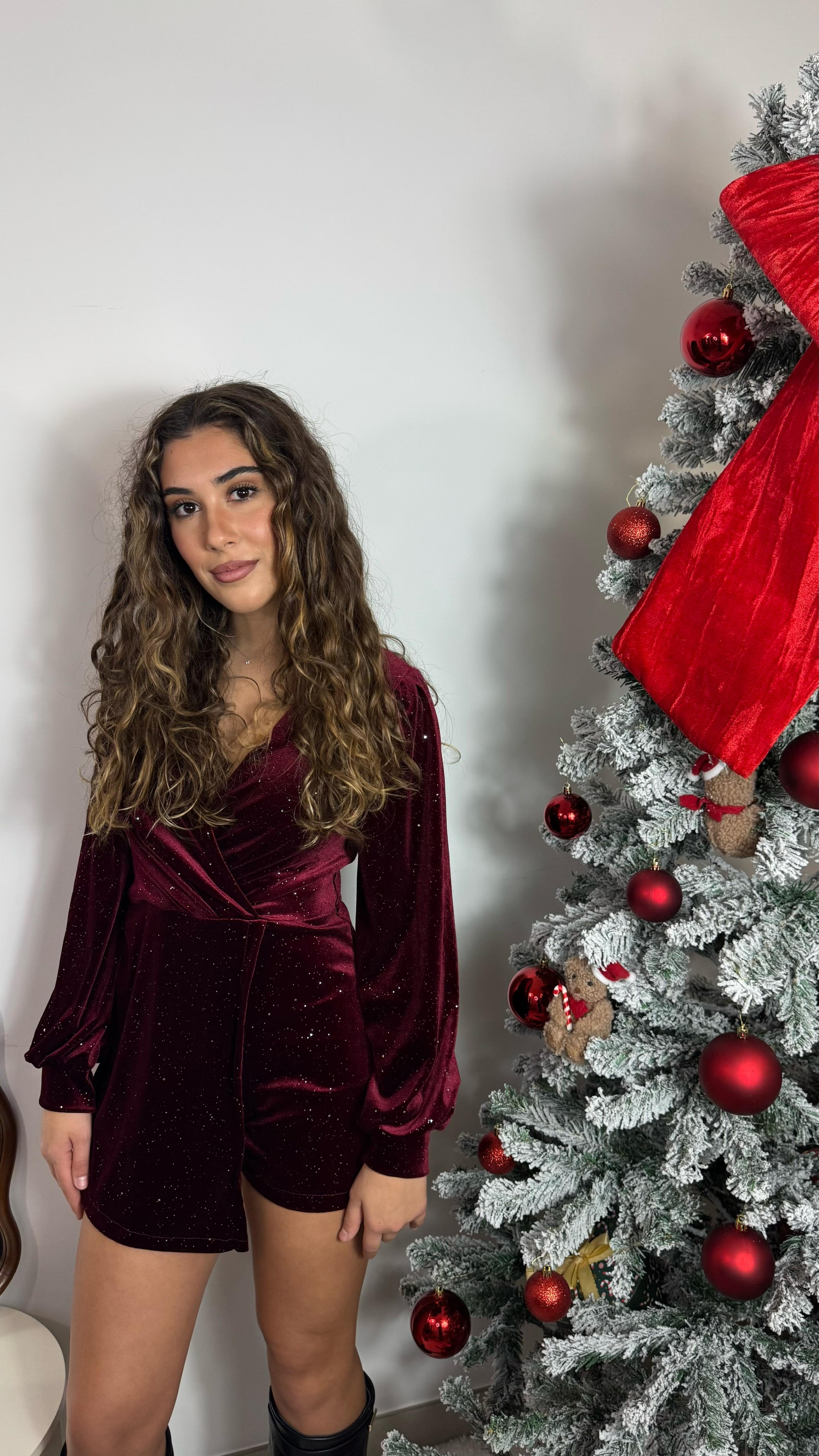 🥂Mini Jump Velvet Sparkling Burgundy