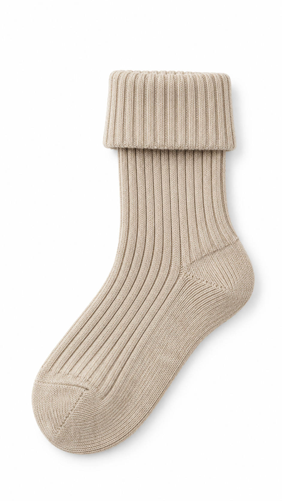Cashmere Ribbed Socks