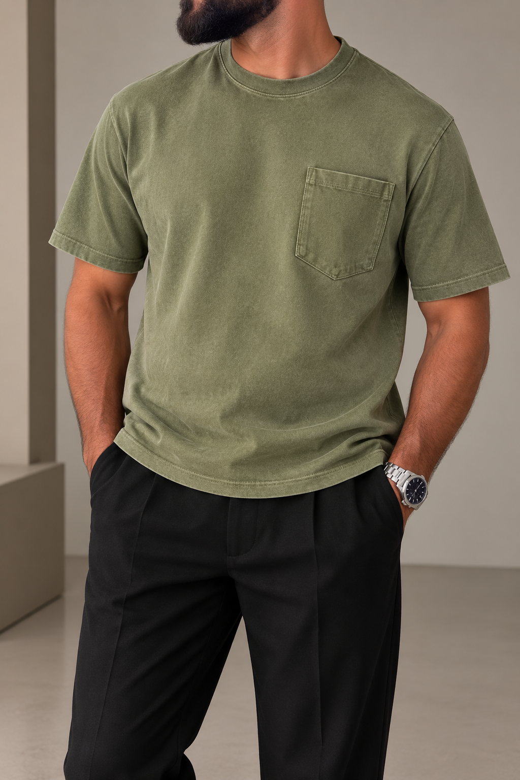 T-shirt Pocket Verde