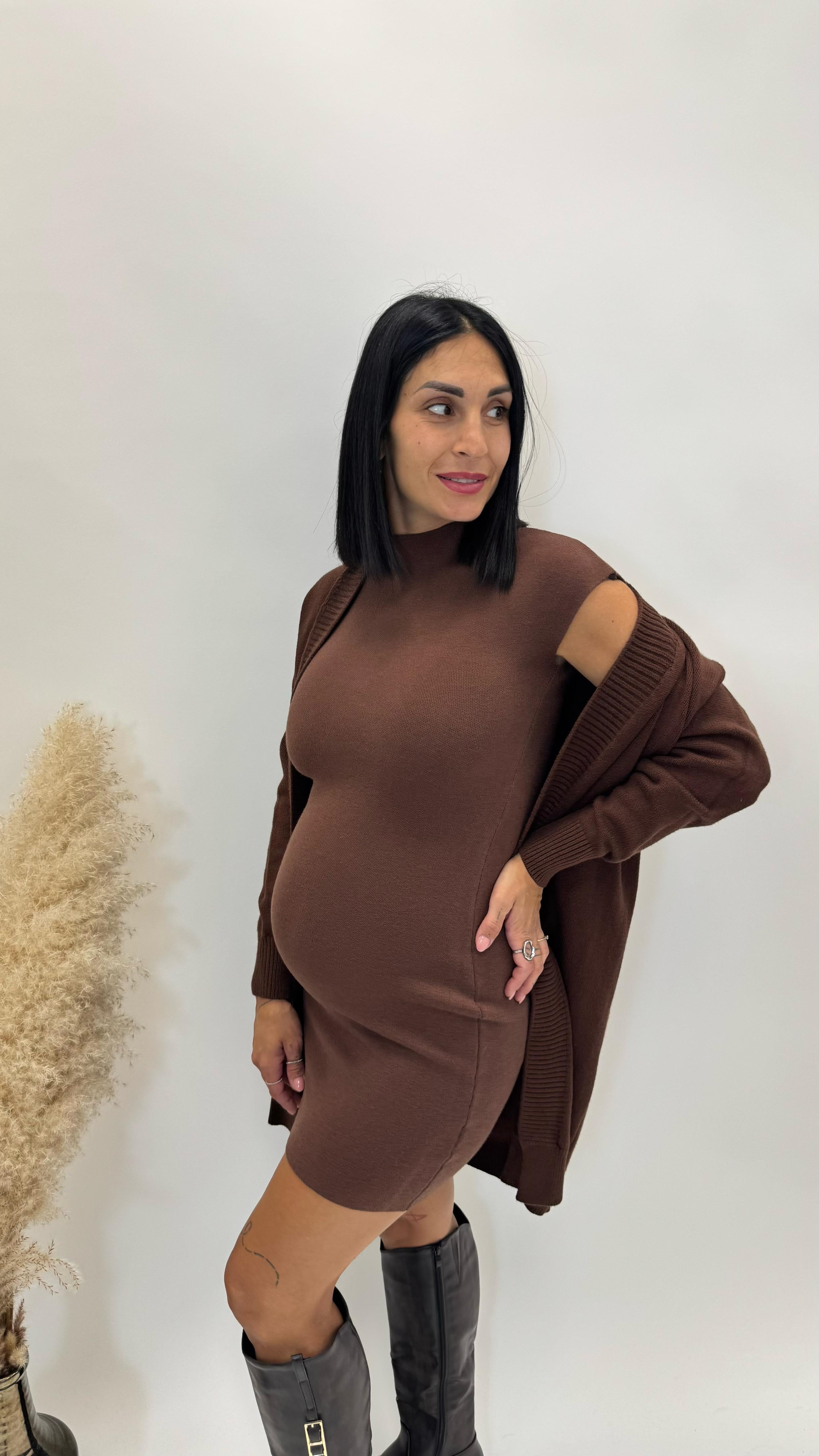 Cardigan Cannolè Top Quality Choco