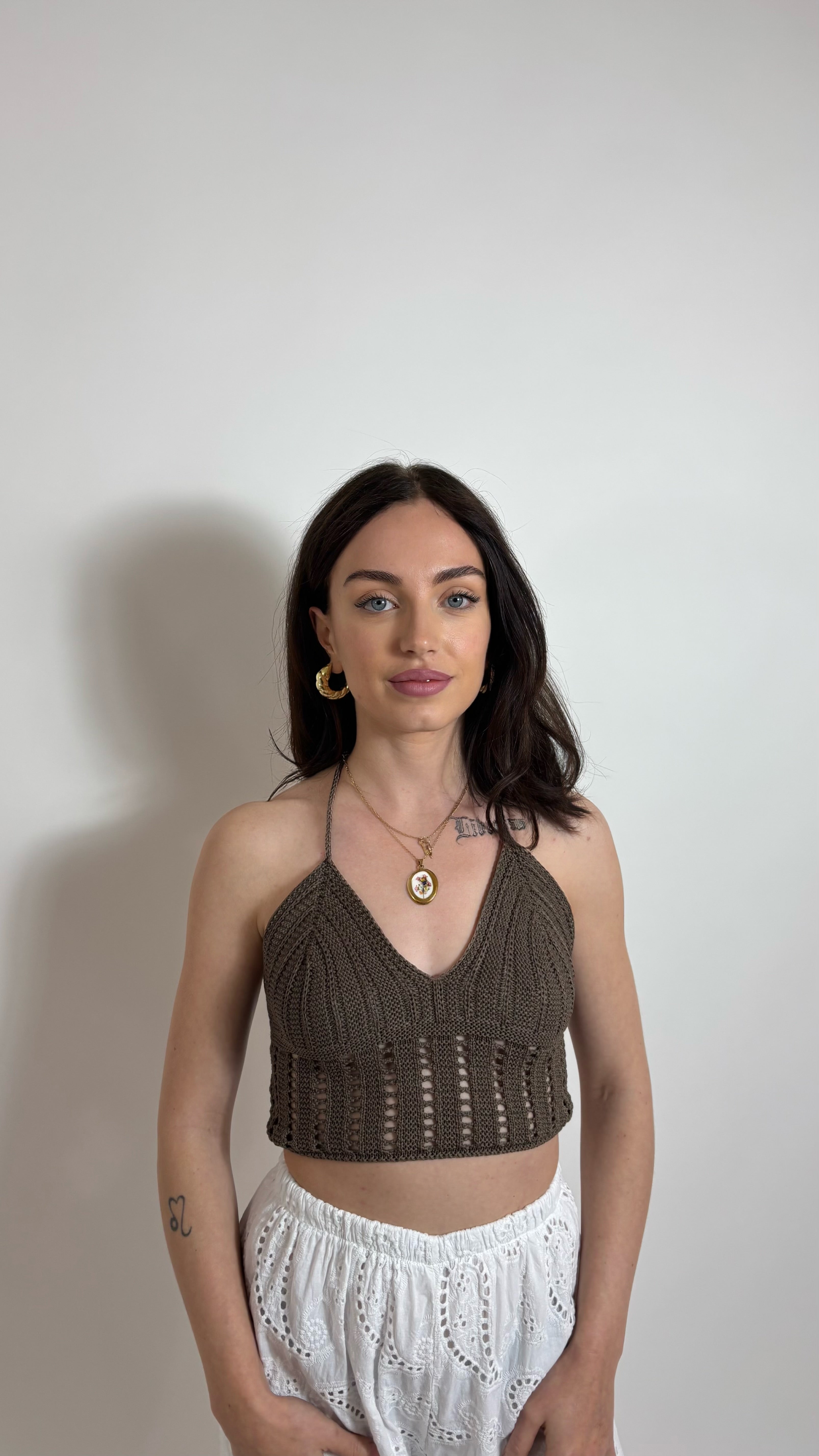 Top Crochet Amalfi Cappuccino