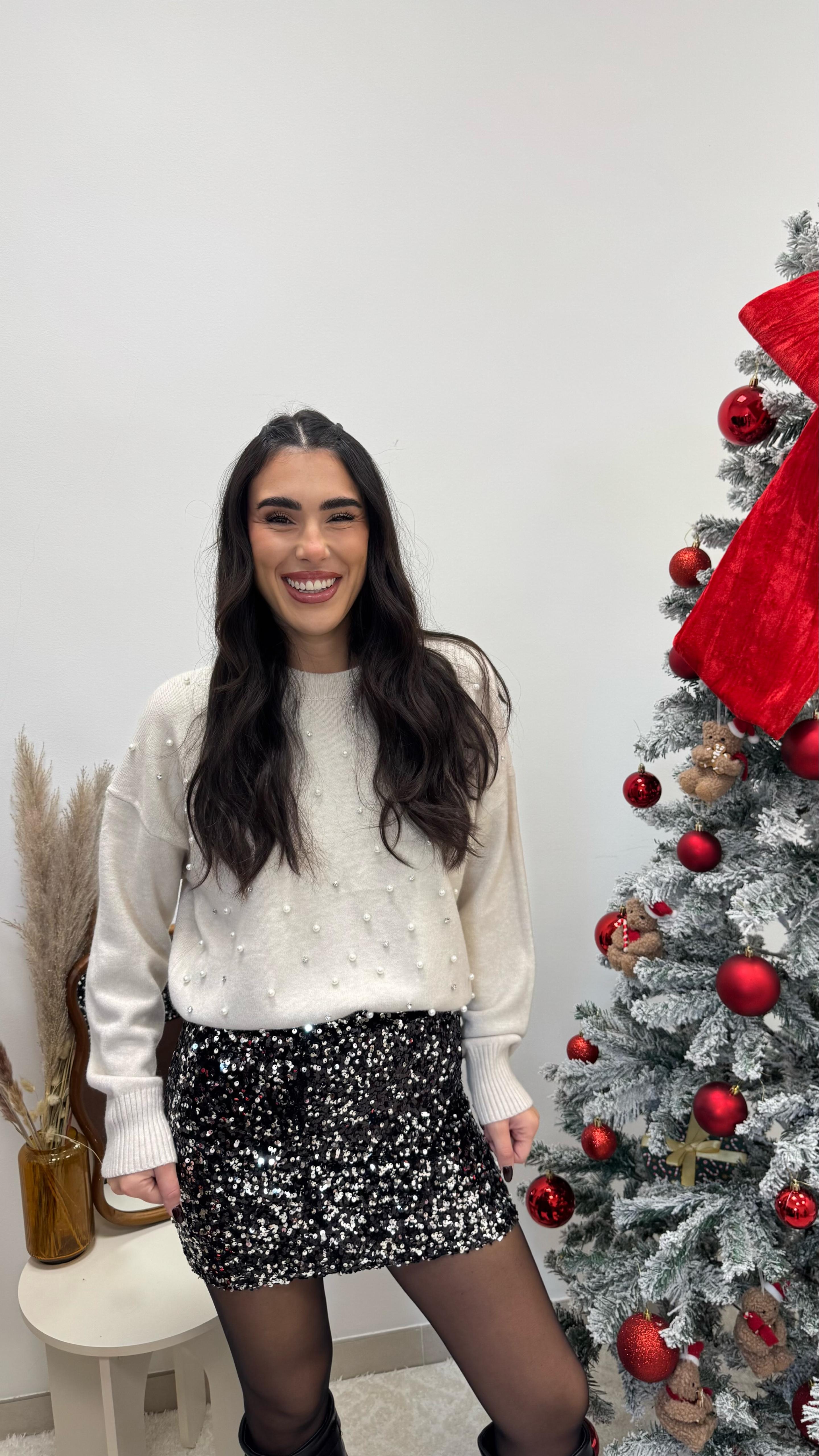 🥂Mini Paillettes Silver Black