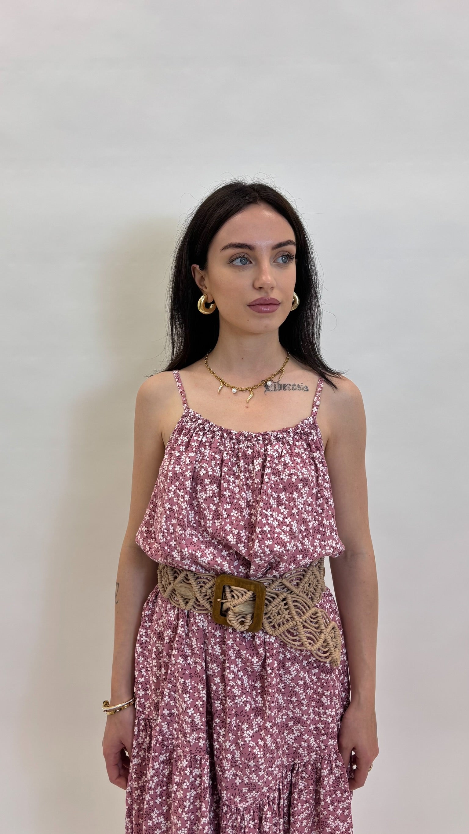 Mini Dress Bloom Rosa Antico