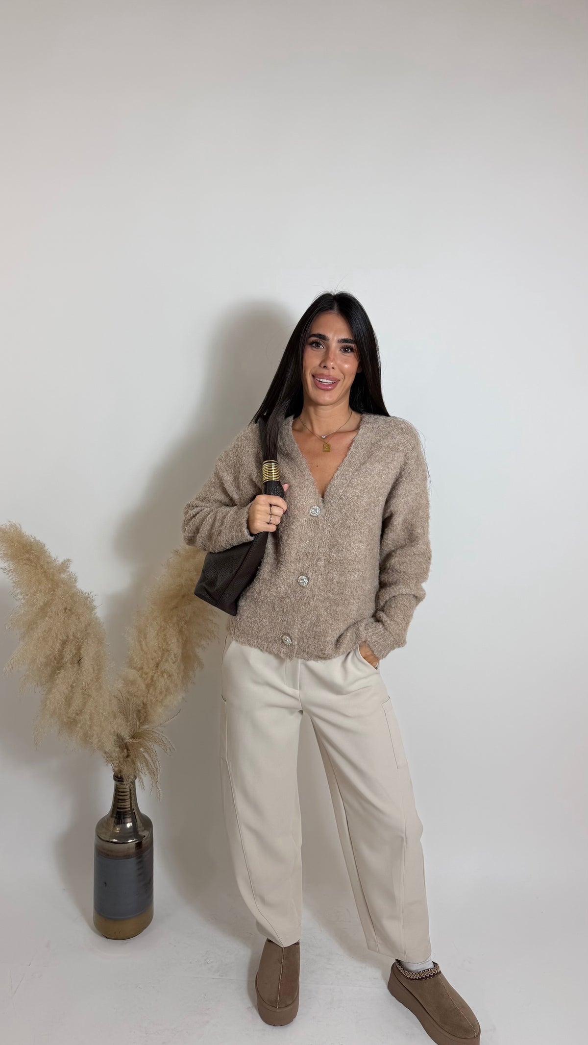 Pantalone Cargo Barrel Burro