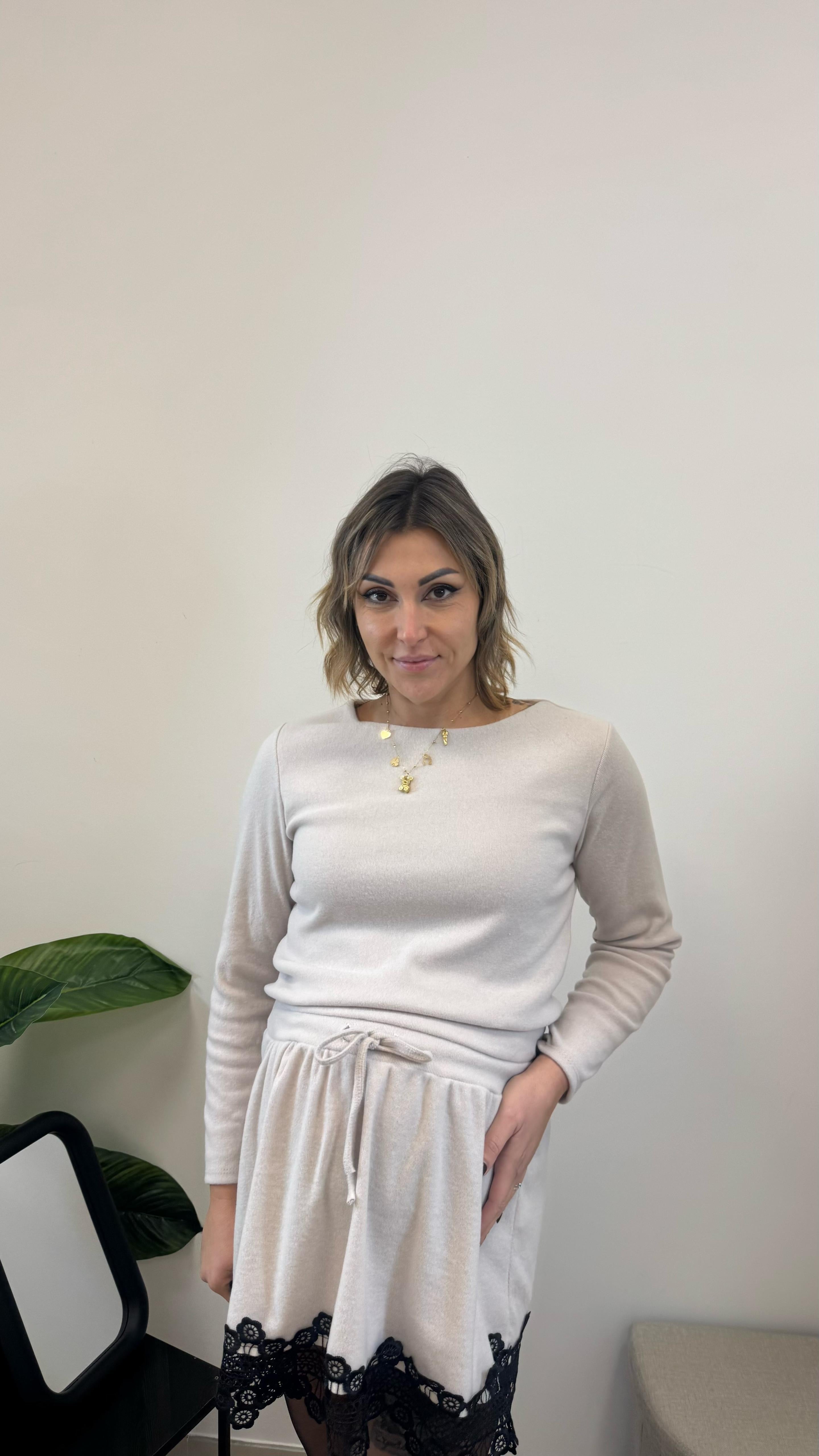 Abito Lace Comfort Burro