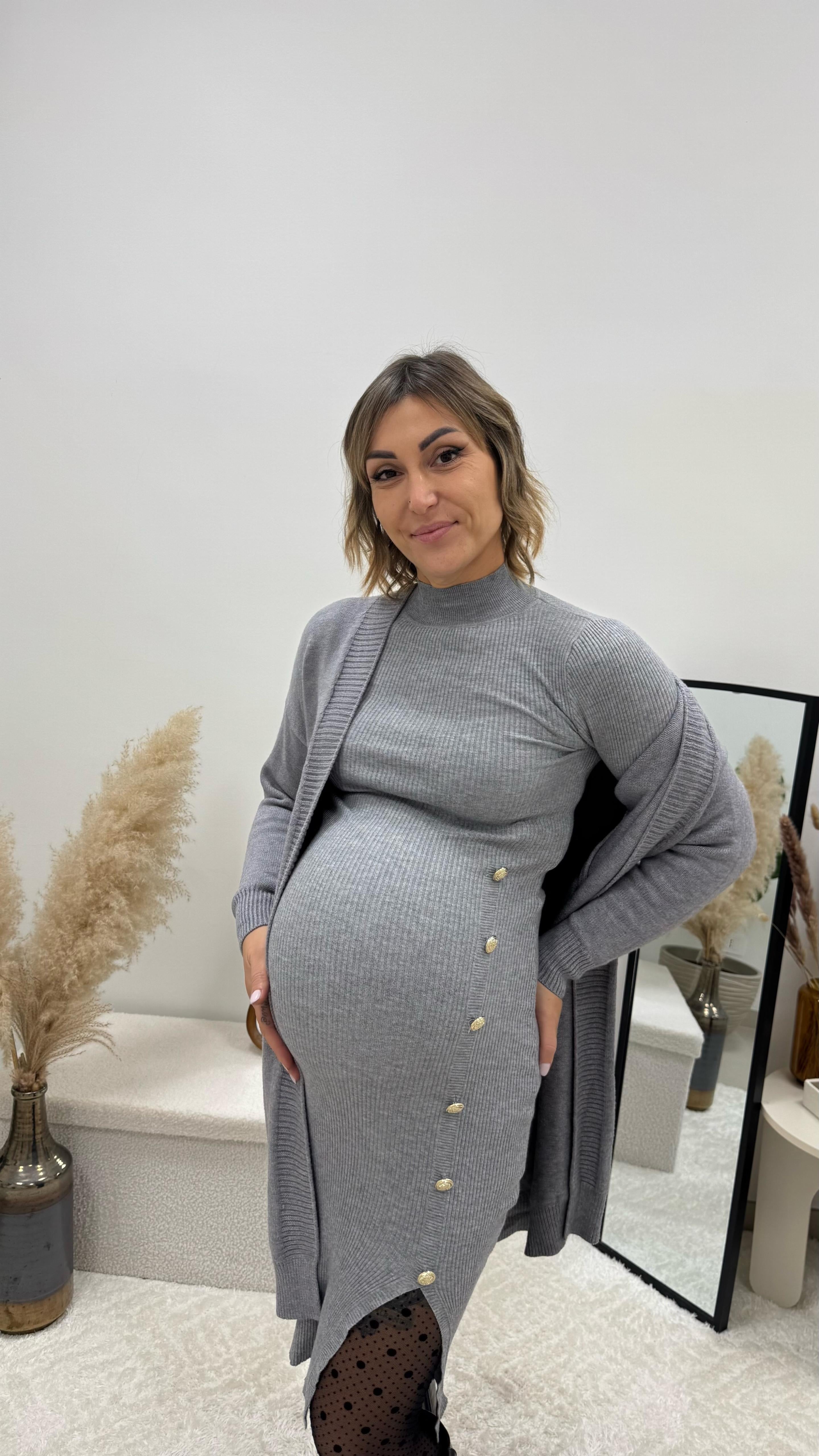 Abito Elodie Grigio Perla