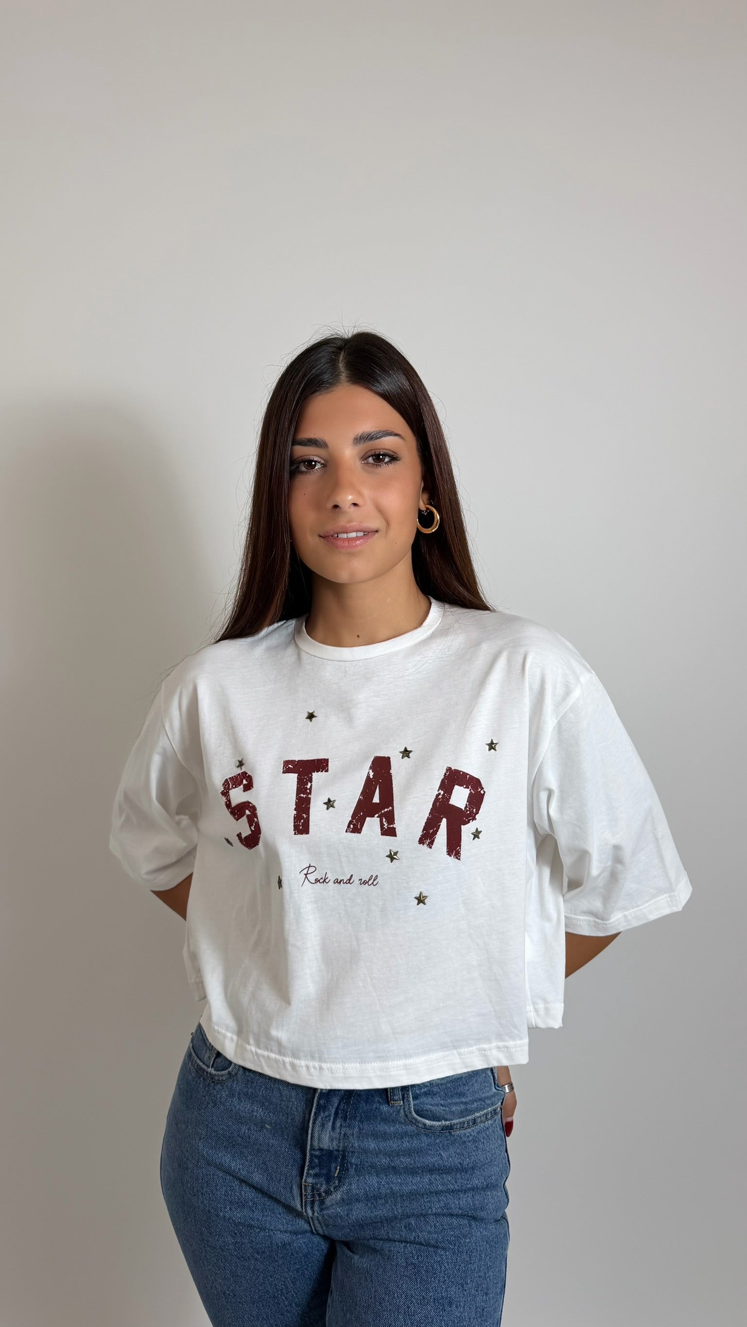 T-Shirt Star Rock Bianca