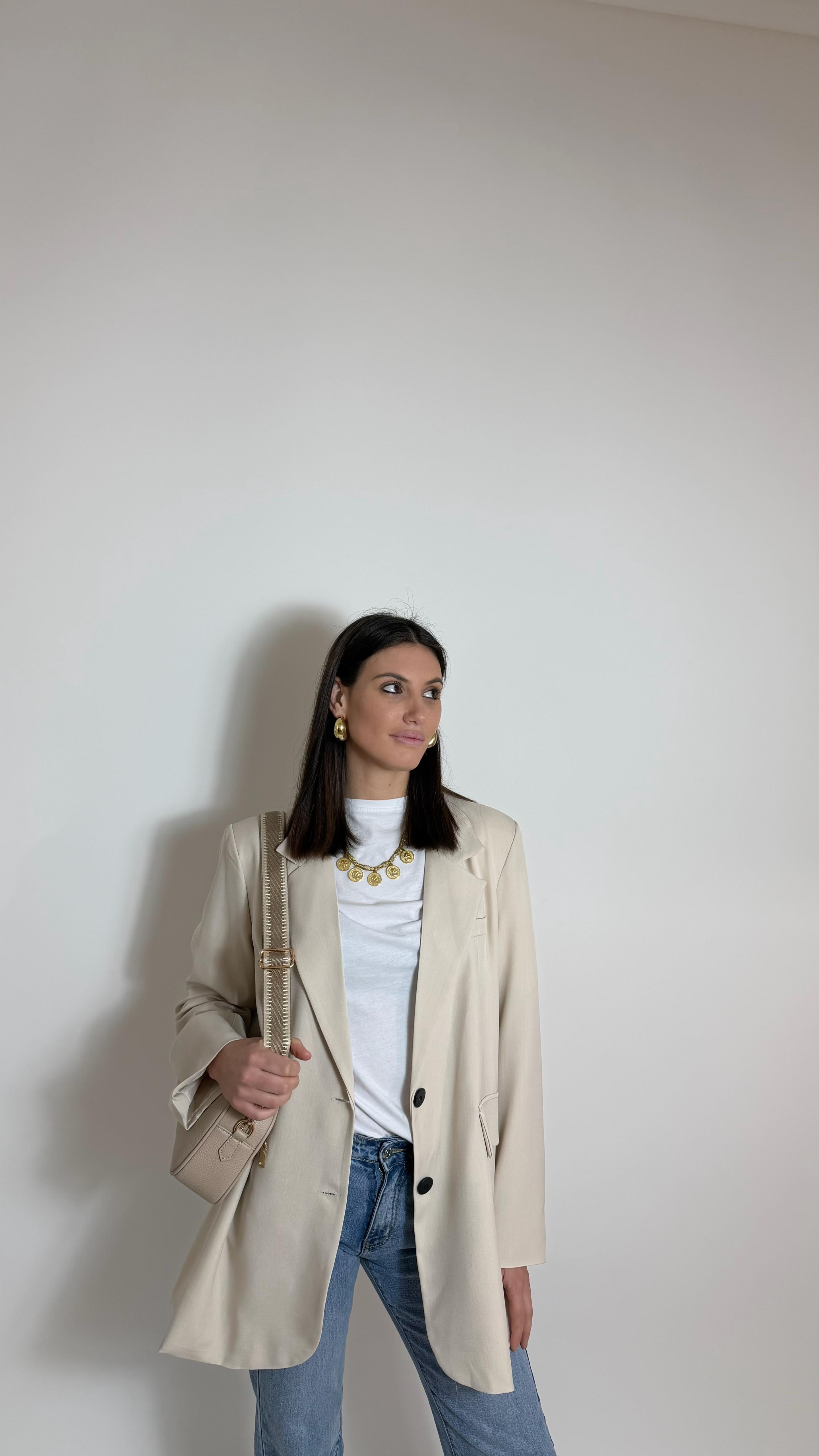 Giacca Oversize Burro