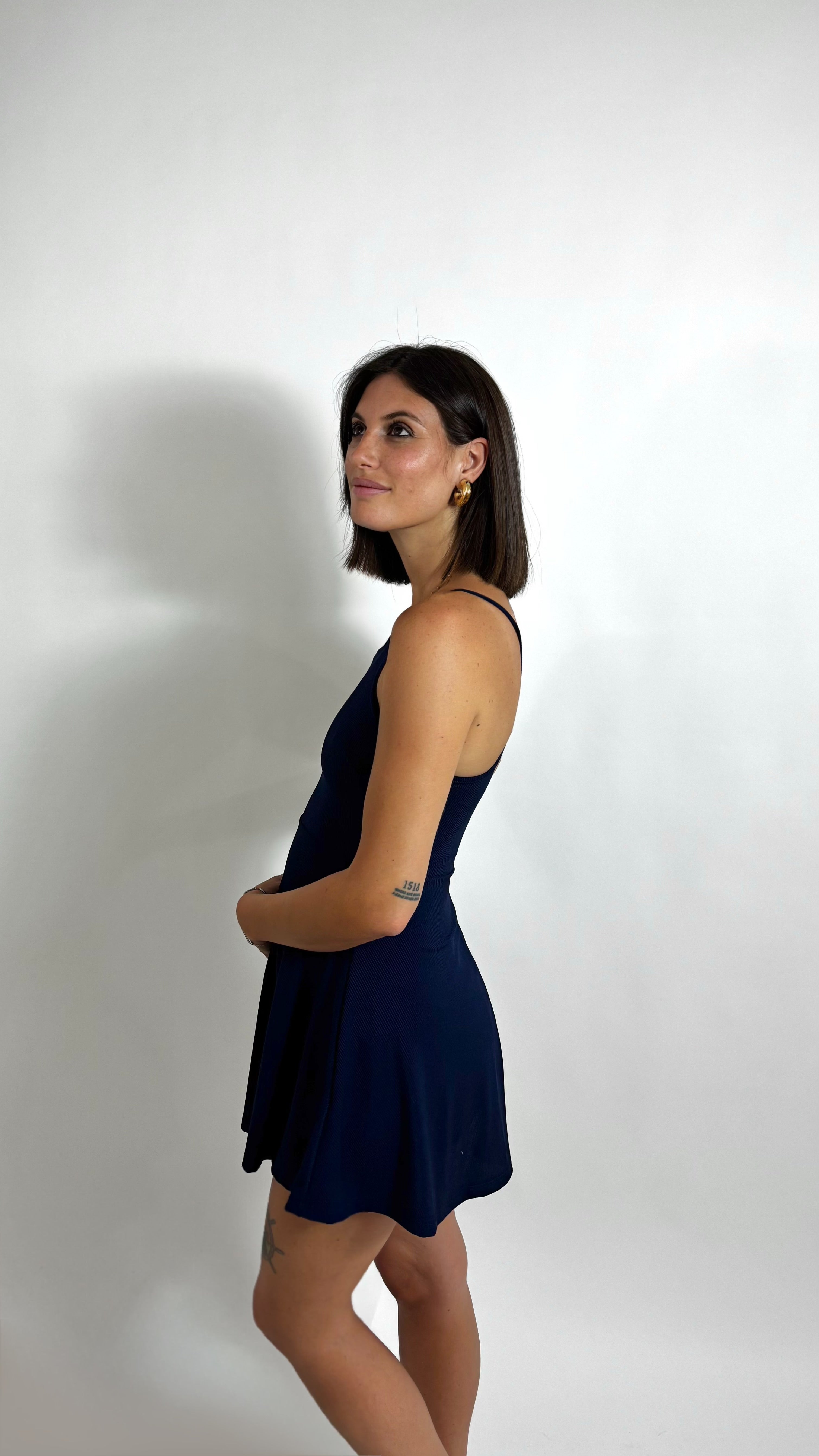 Minidress Ribbed Ruota Blu