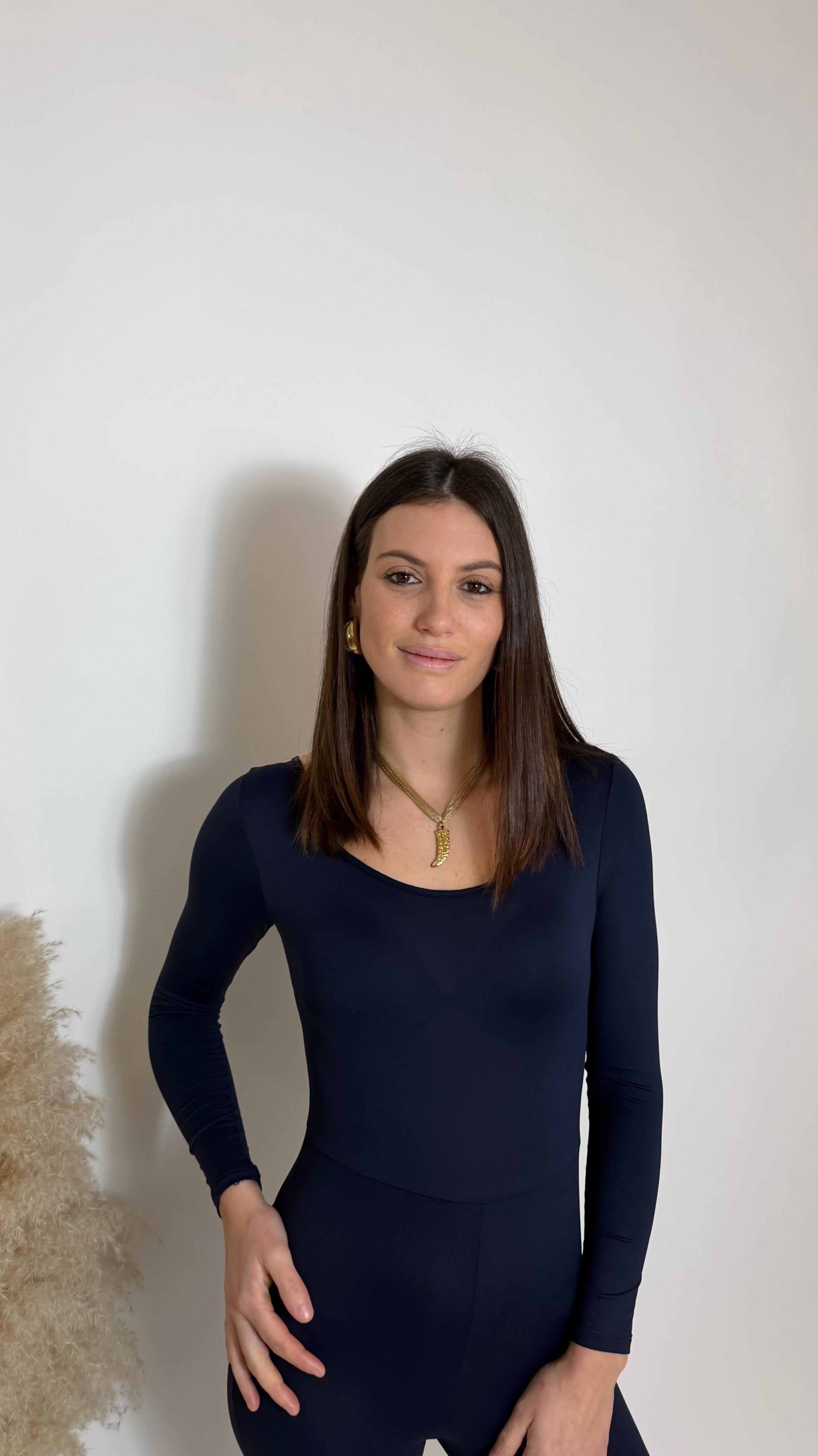 Jumpsuit Second Skin - Sigaretta / Blu Notte