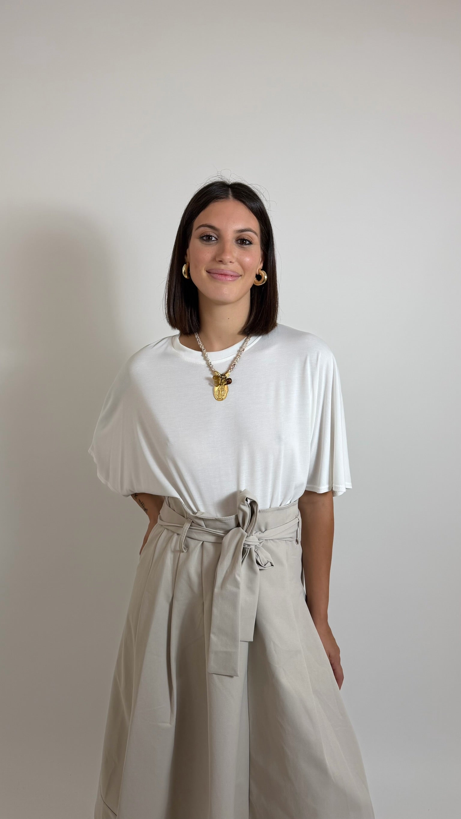 Gonna Pantalone Couture Burro