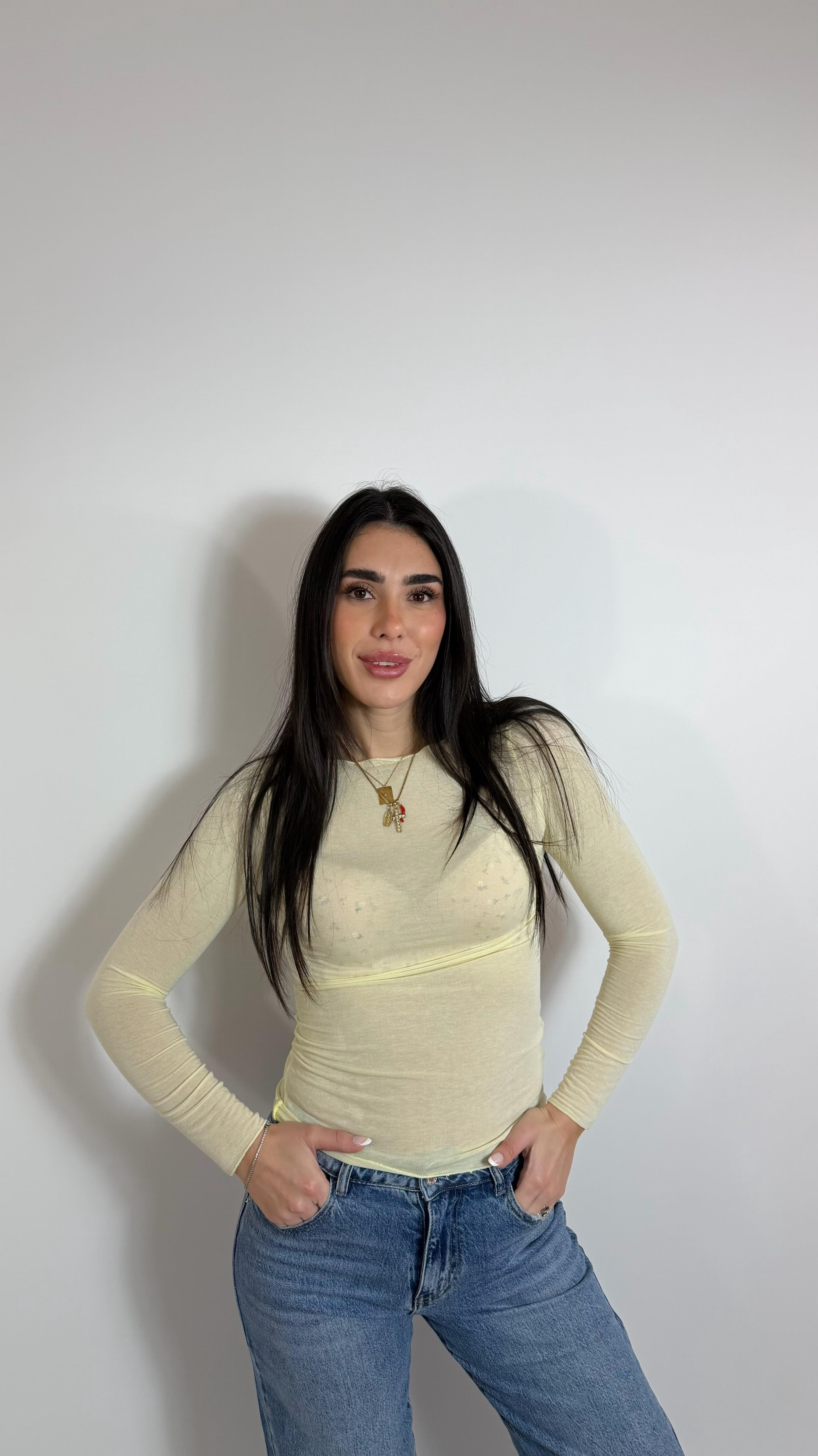 Maglia Cashmere Gialla