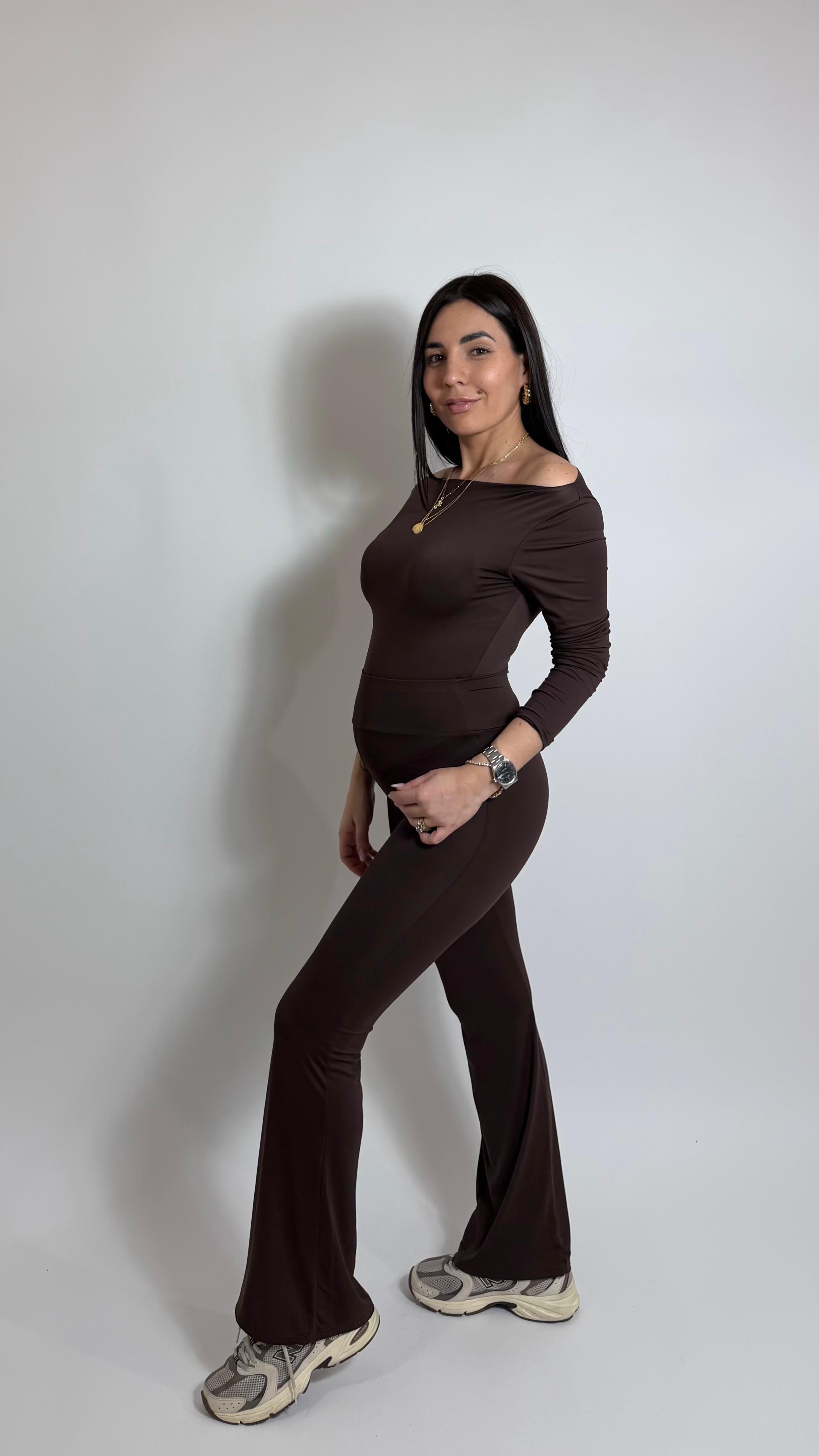 Leggins Second Skin - Flare / Choco