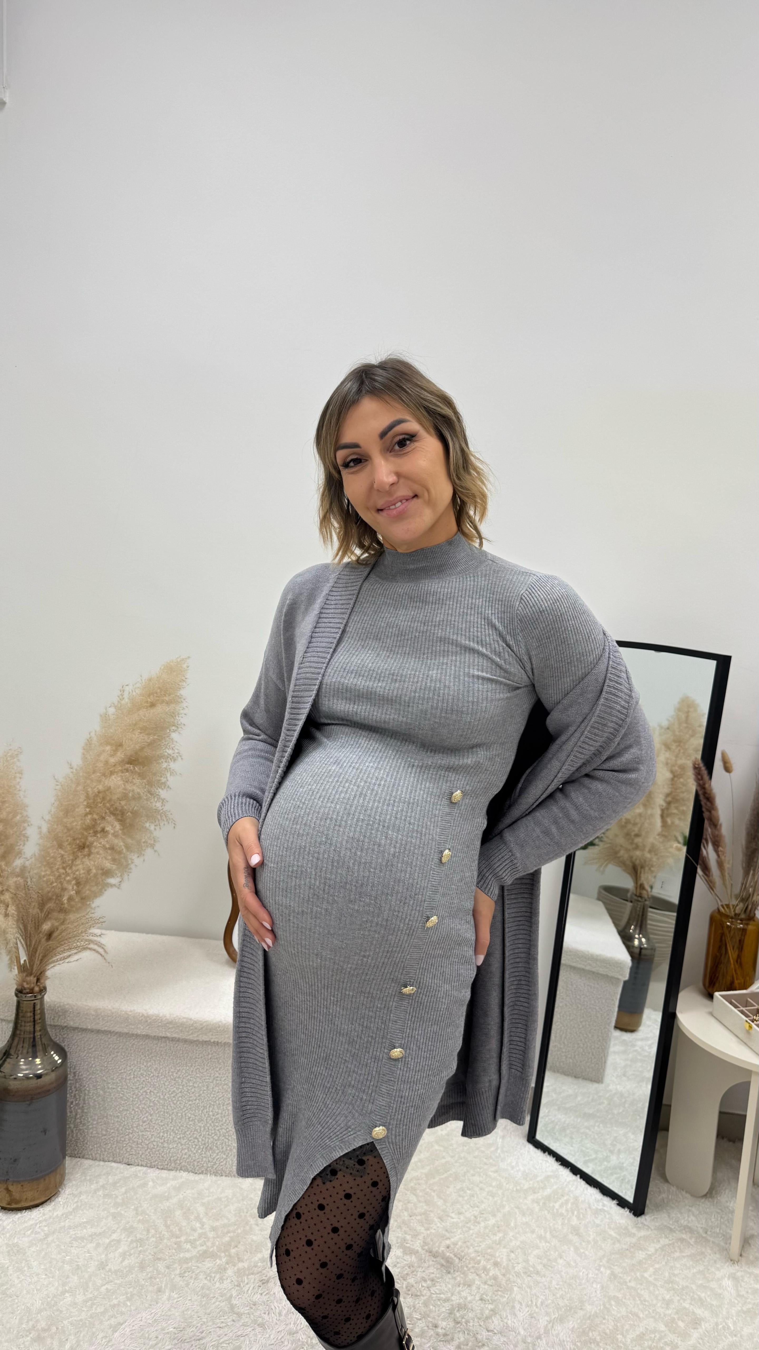 Abito Elodie Grigio Perla