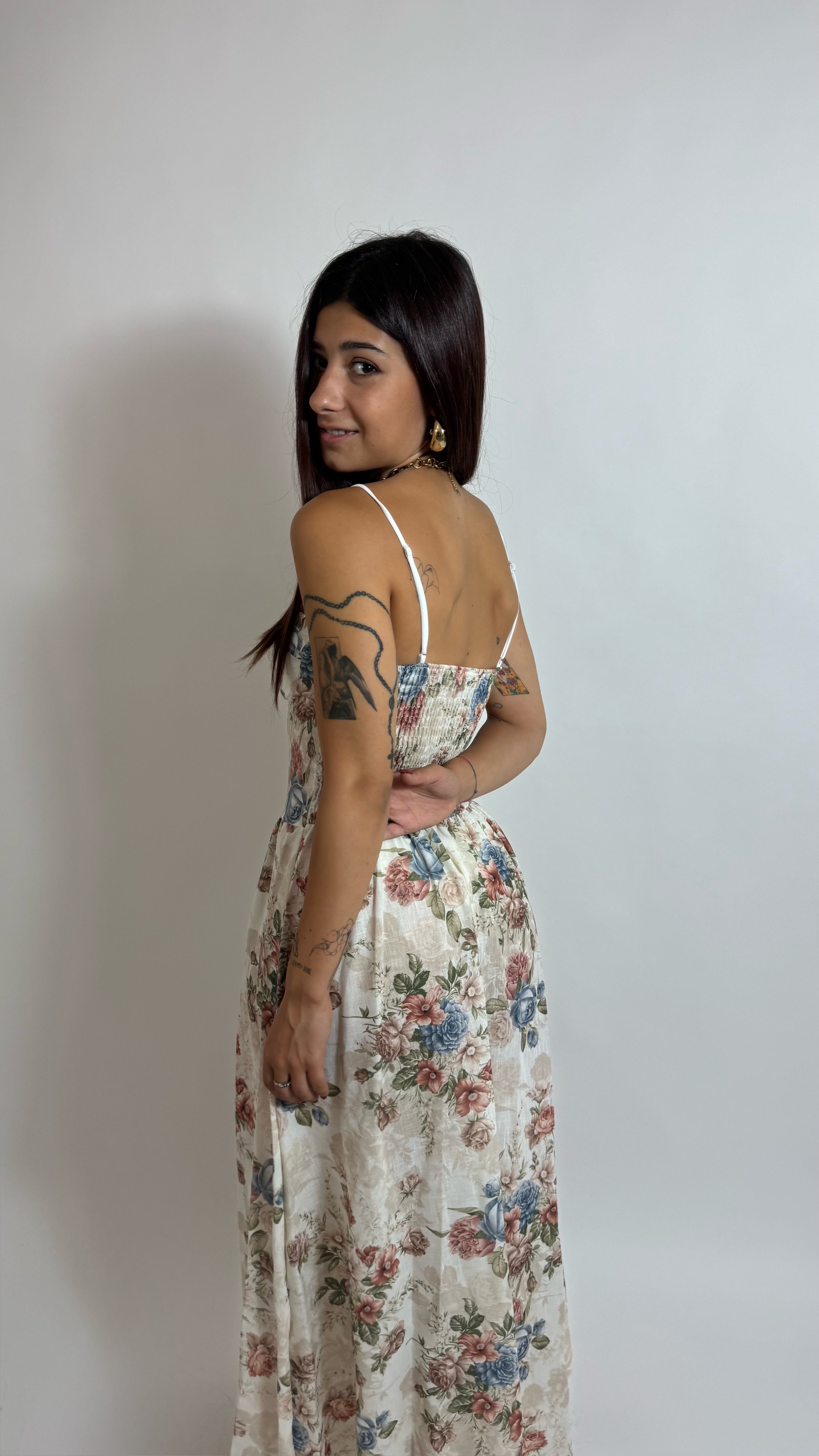 Abito Midi Garden White