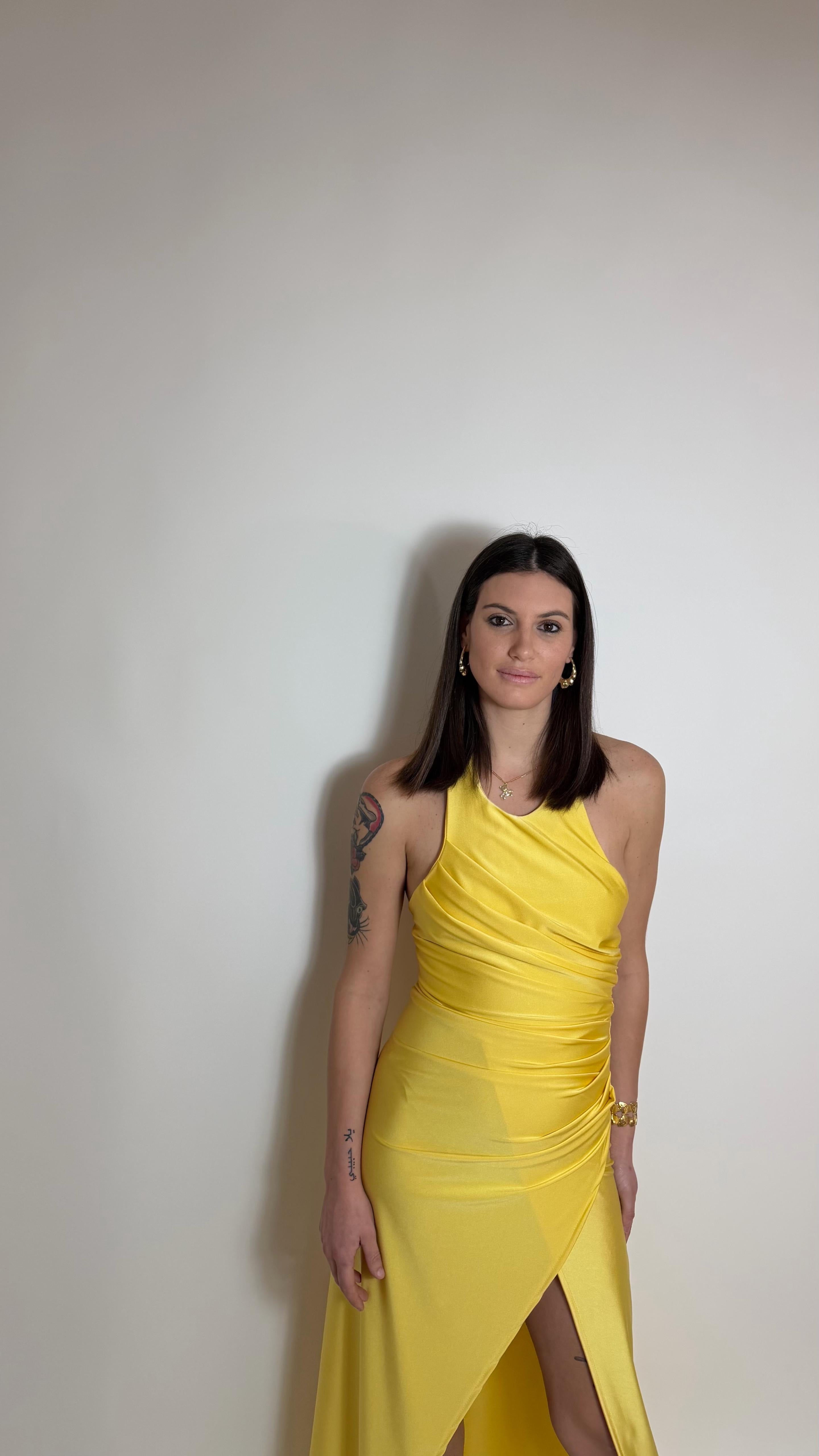 Abito Halter - Giallo