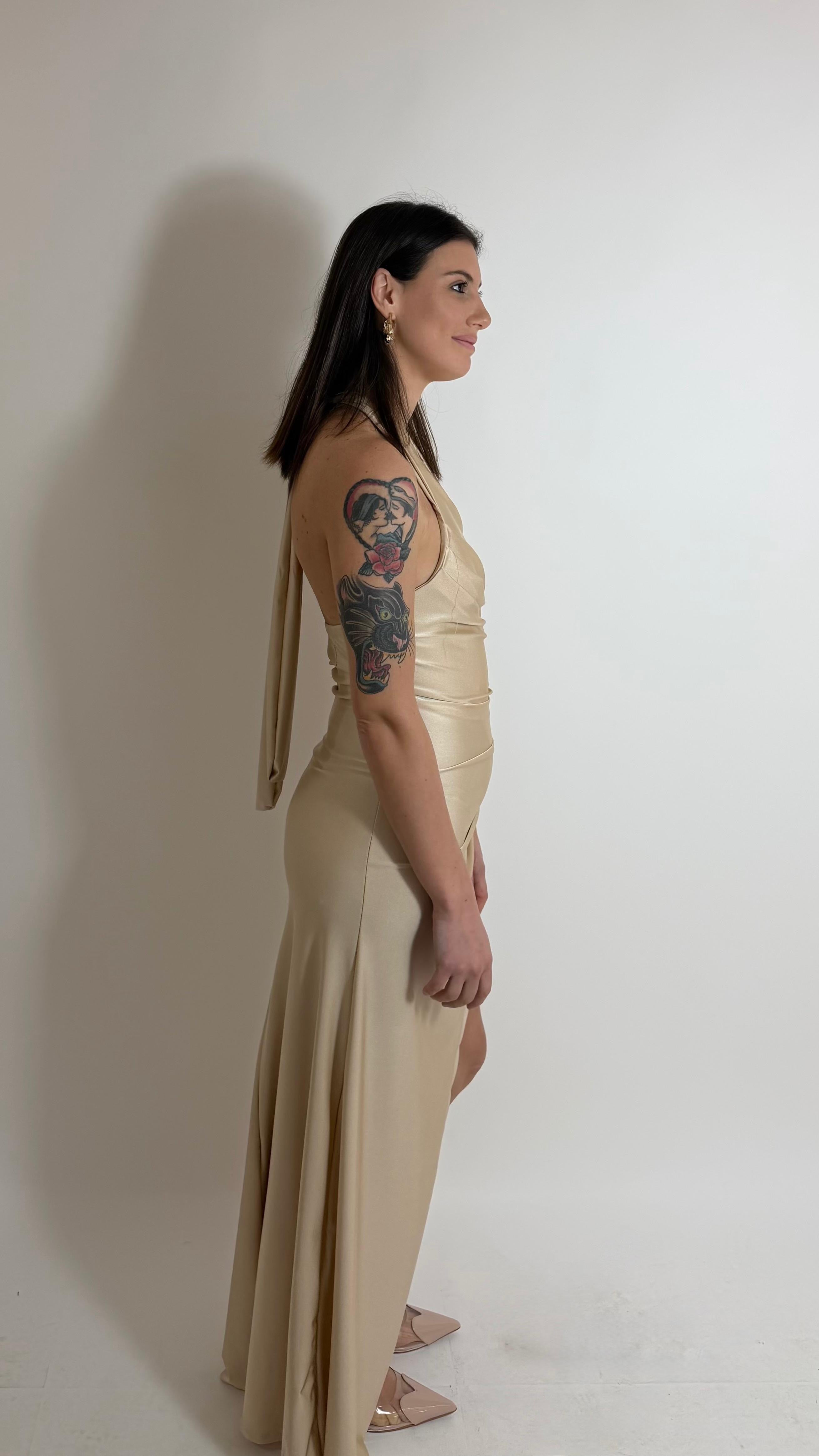 Abito Halter - Nude