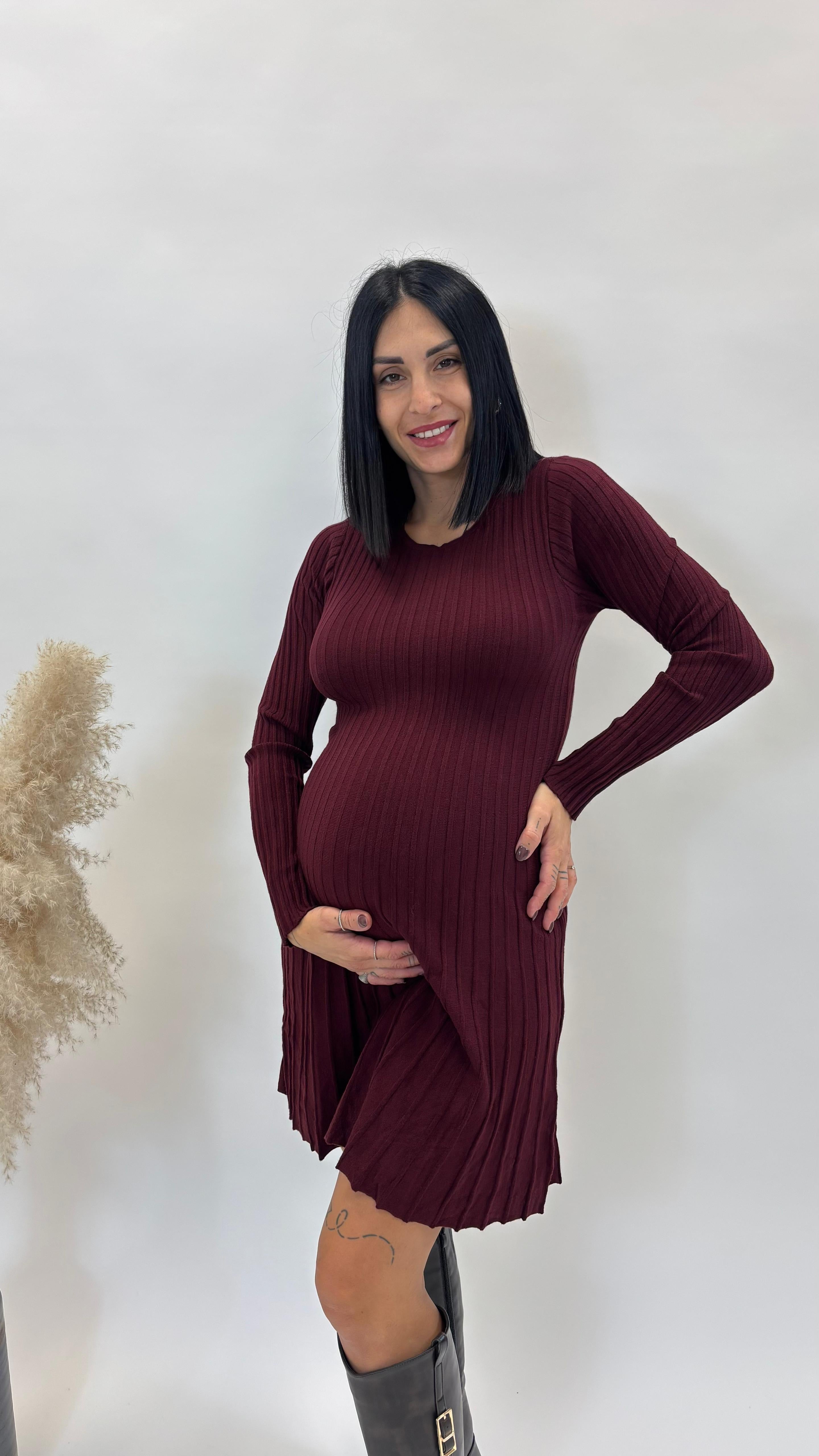 Abito Ginevra Burgundy