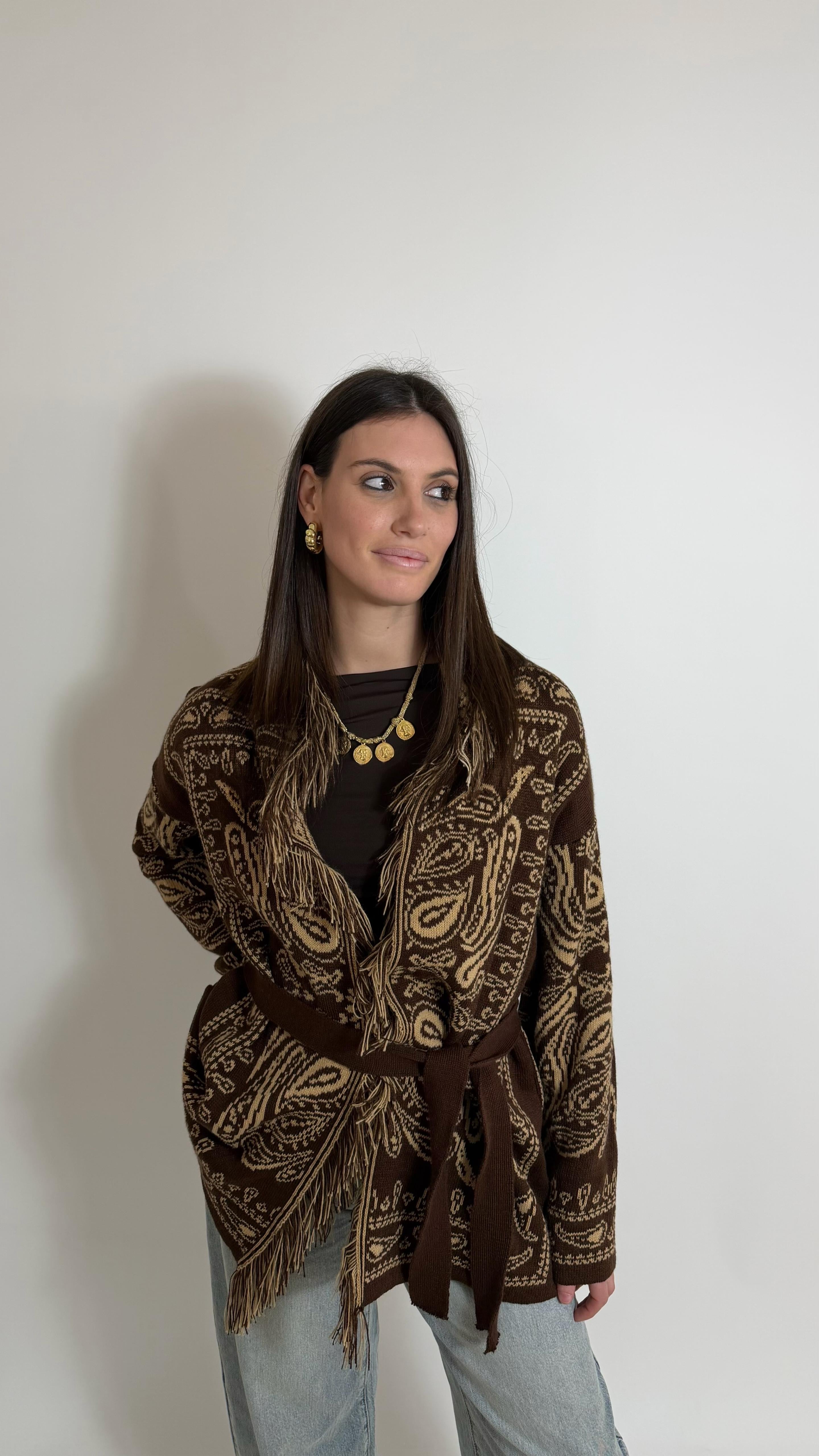 Cardigan Etnico Choco