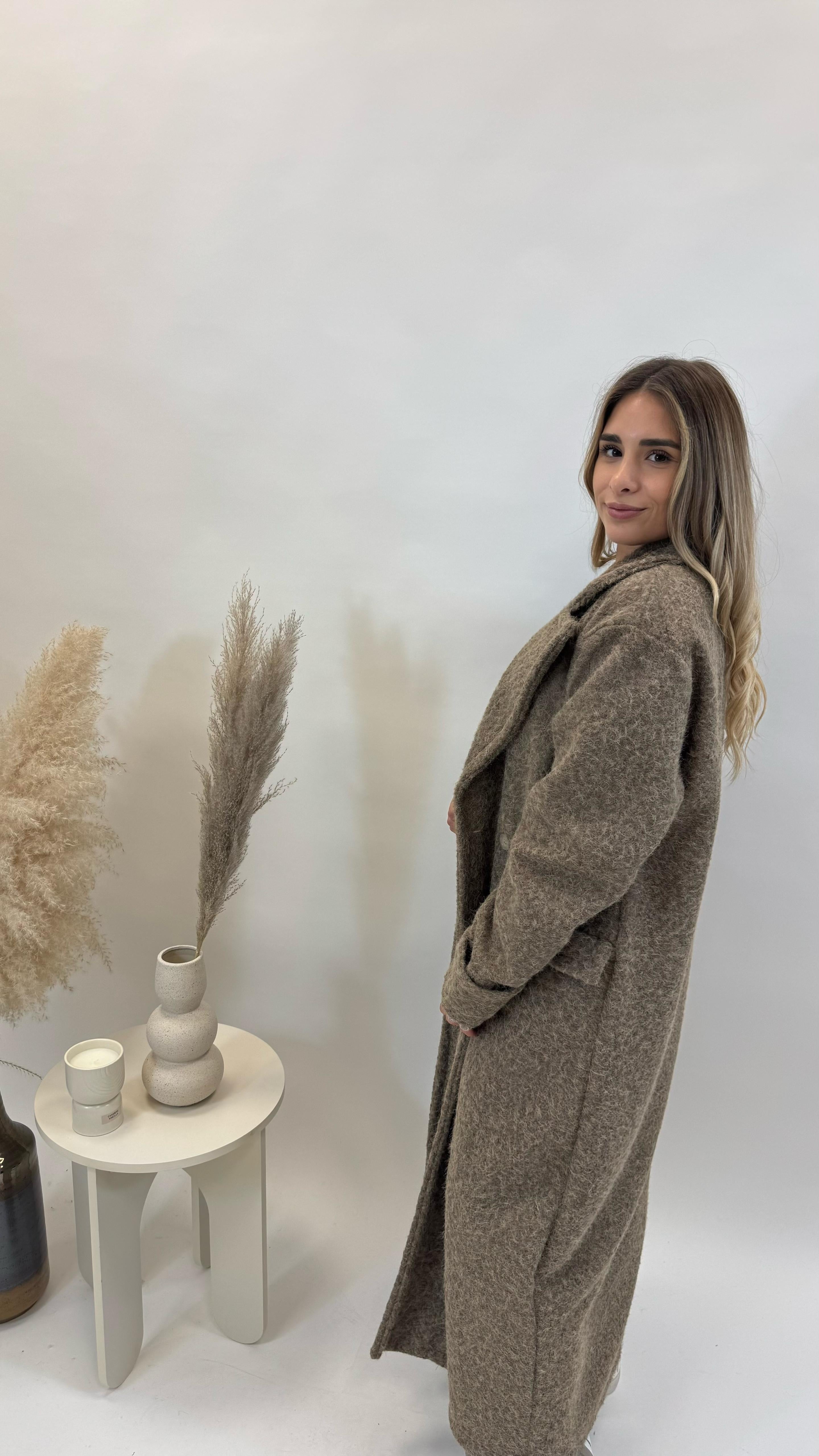 Cappotto Simil Teddy Tortora